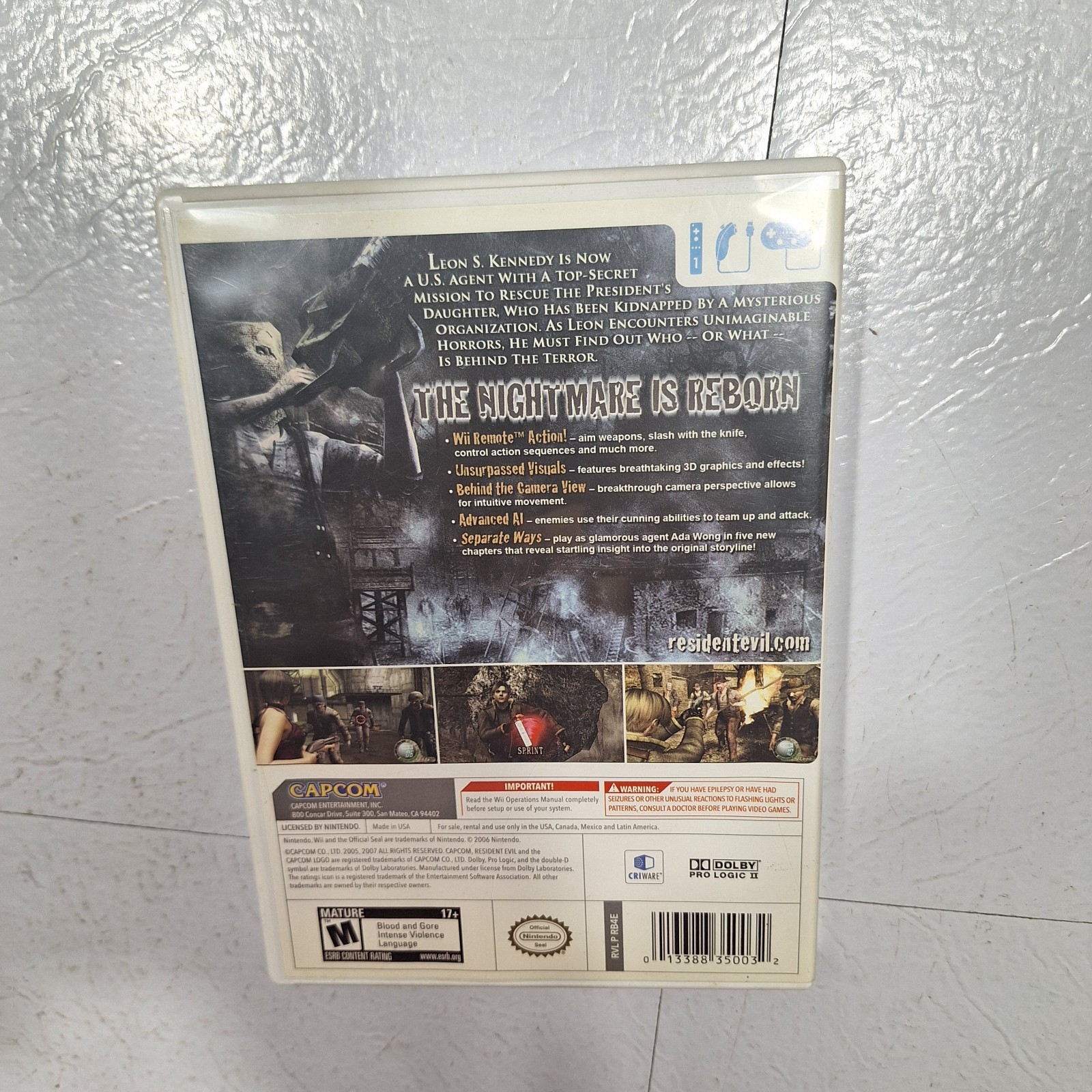 Resident Evil 4 Wii Edition (Nintendo Wii) CIB Complete W/ Manual Tested Working