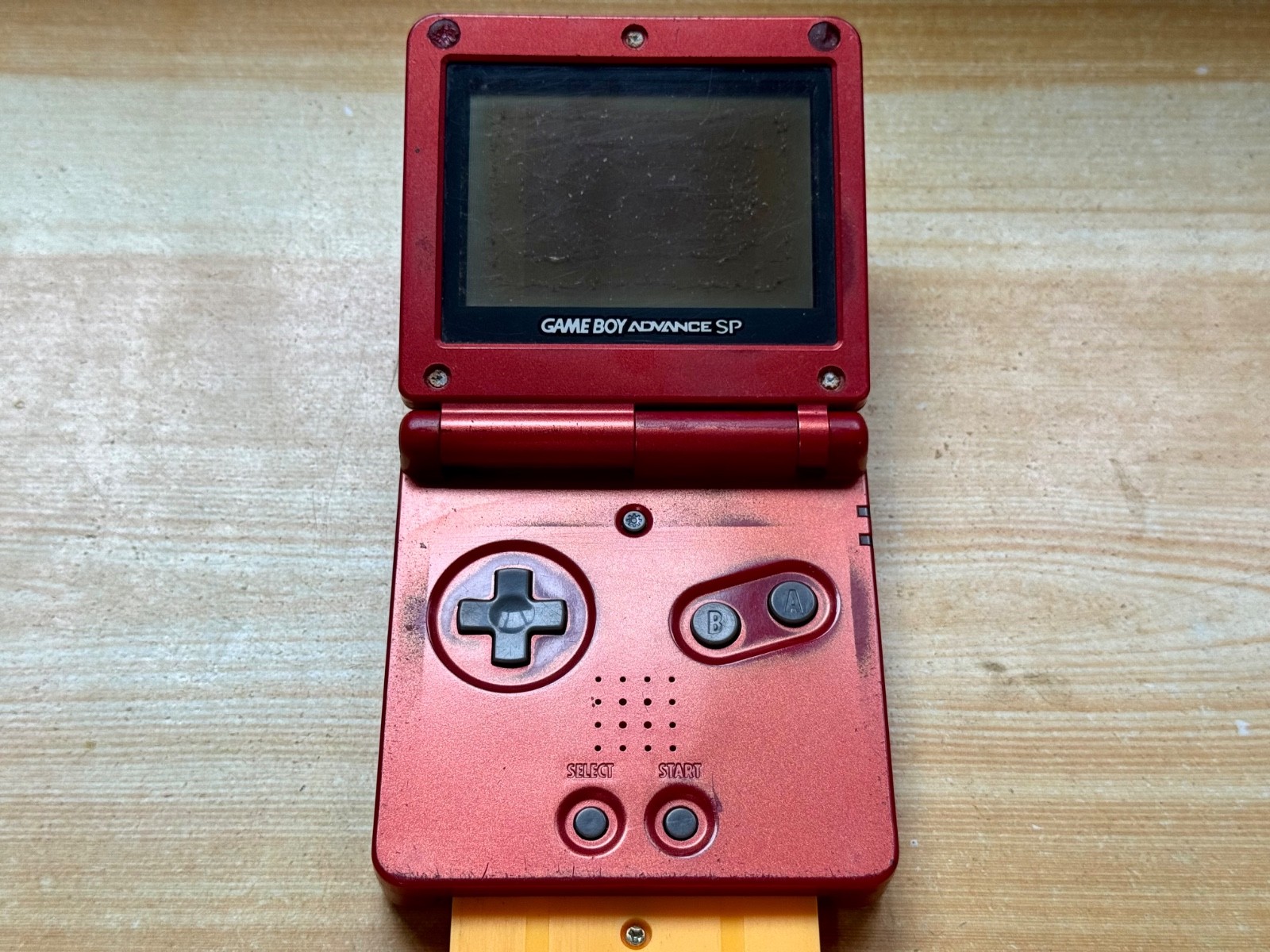 Nintendo Gameboy Advance SP AGS101 Flame Crimson Red Handheld System Console