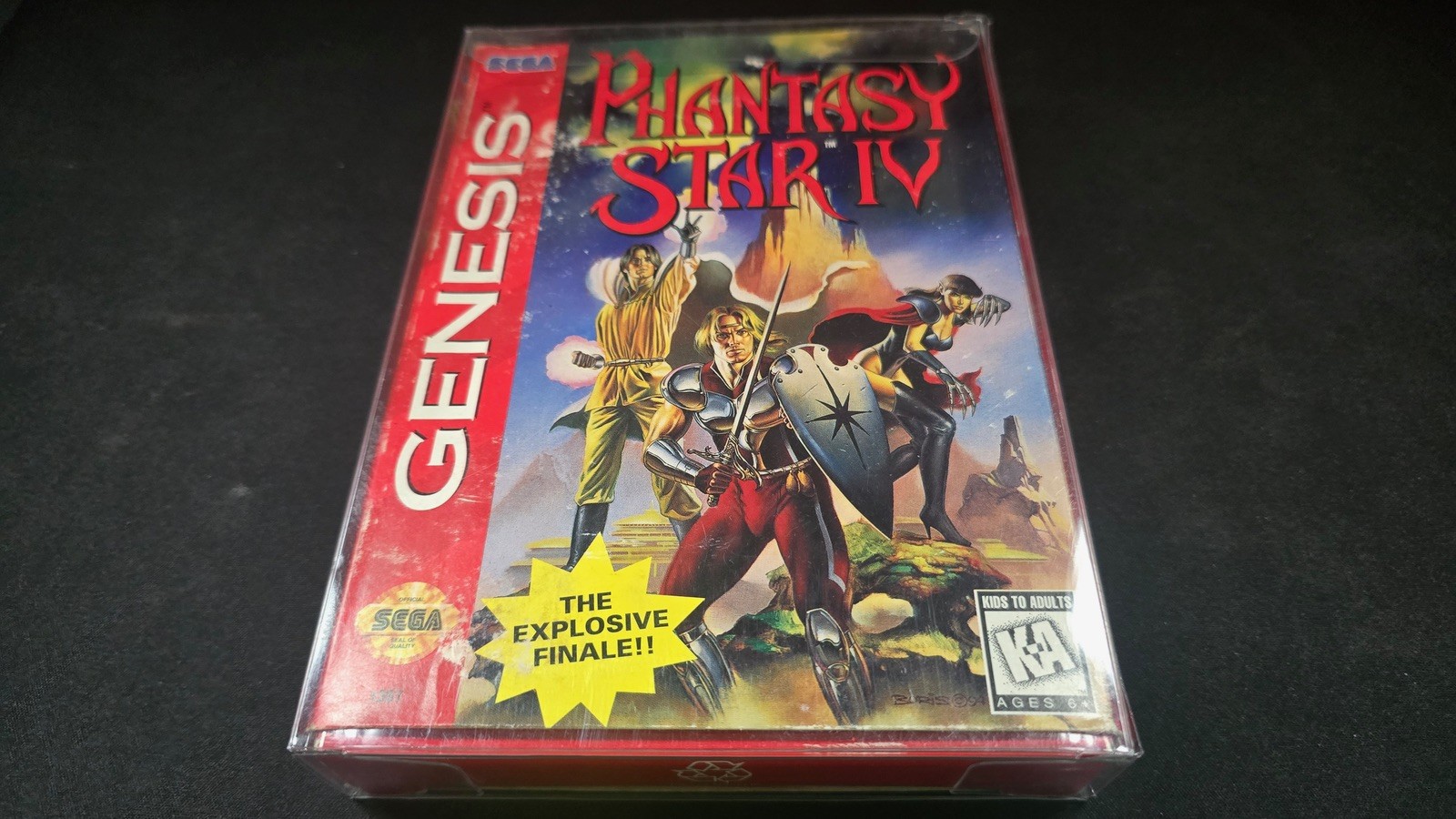 Phantasy Star IV 4 Sega Genesis EXMT cond COMPLETE n box authentic+protector!