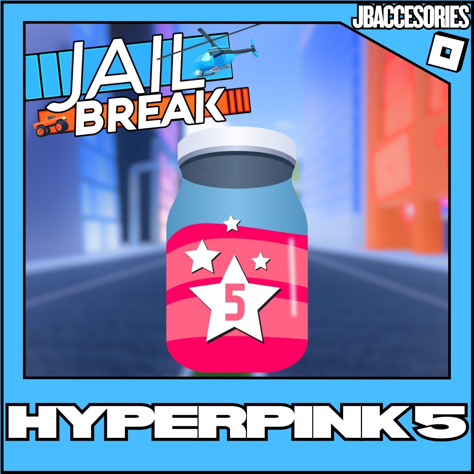 HYPERPINK LVL 5 Roblox JailBreak 💎 FAST DELIVERY⚡