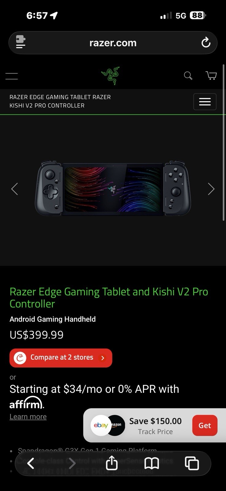 Razer Edge Handheld Gaming Console