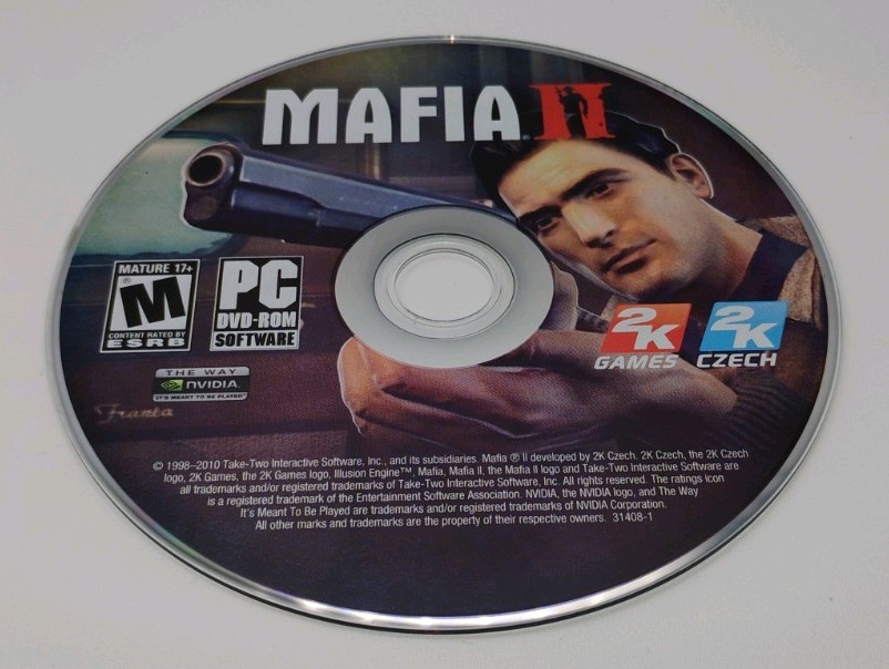 Mafia II Collector’s 2010 PC DVD Edition Steel book – Complete In Box Authentic