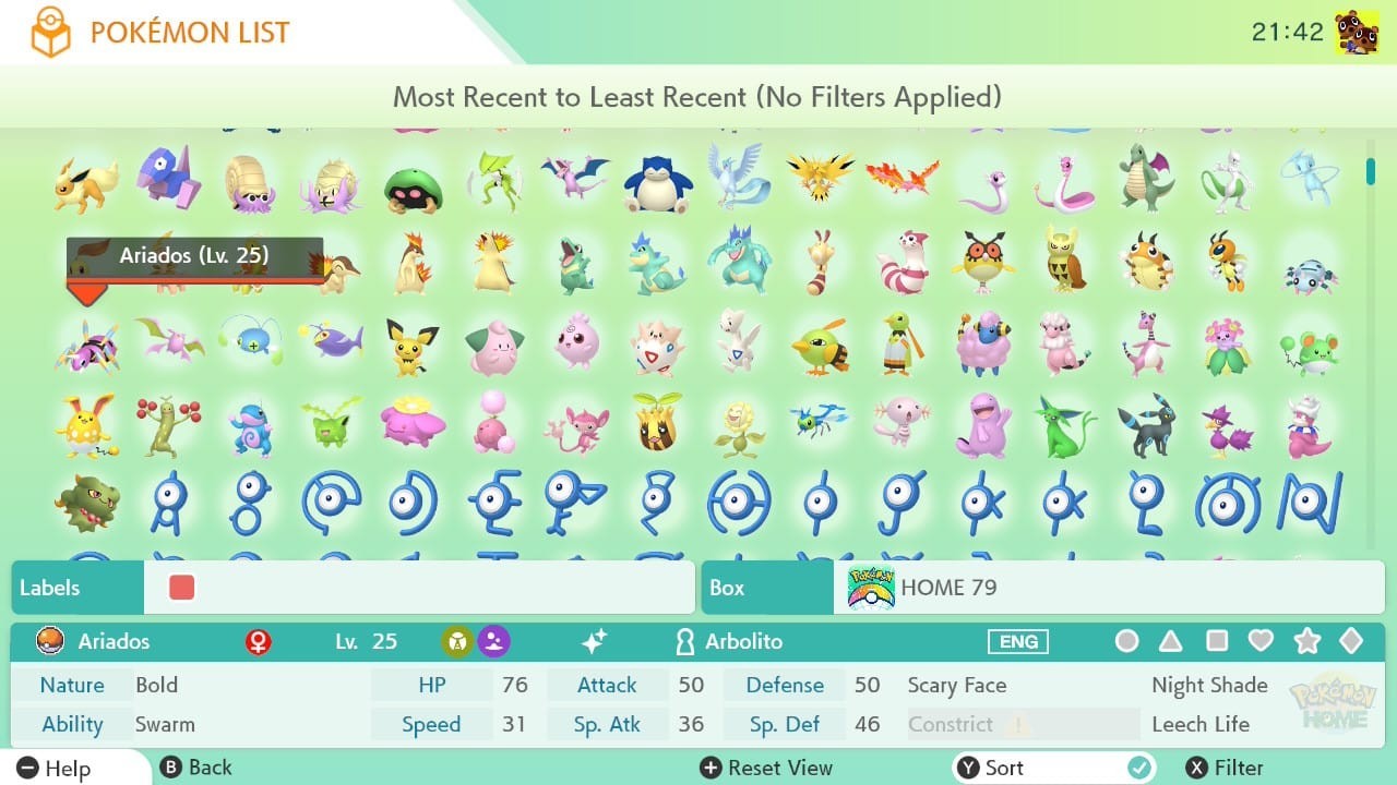 Pokémon HOME Gen 1-7 Shiny Living Dex All Pokedex up to Zeraora🔥Custom