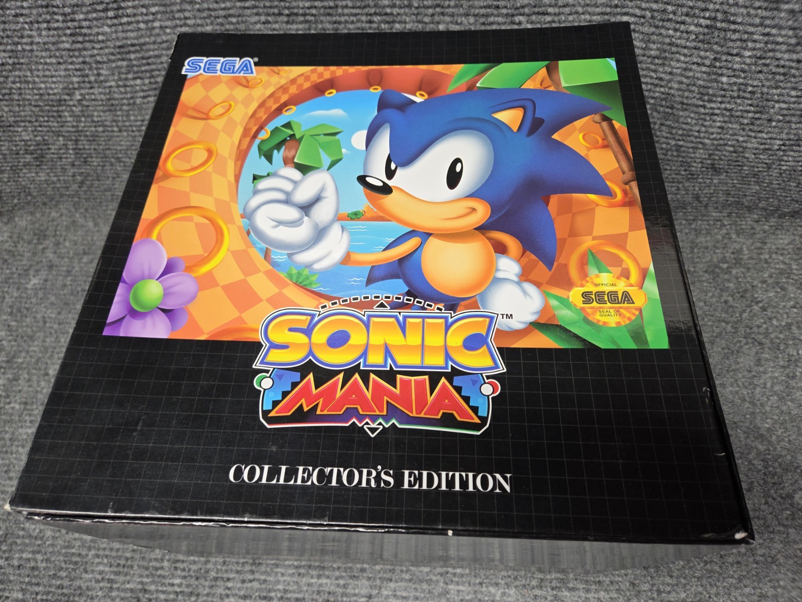 Sonic Mania Collectors Edition Video Game Statue Sega Figure Game Ring Works