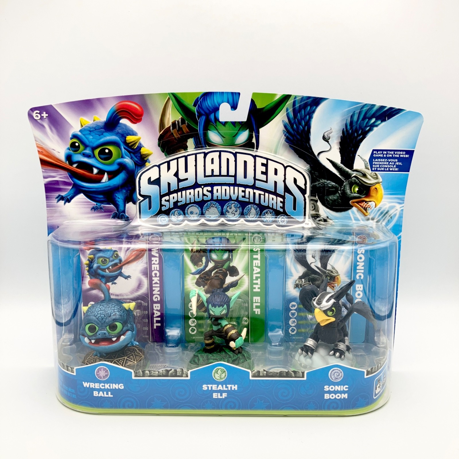 Skylanders Spyros Adventure Figure Pack Wrecking Ball Stealth Elf Sonic Boom NEW