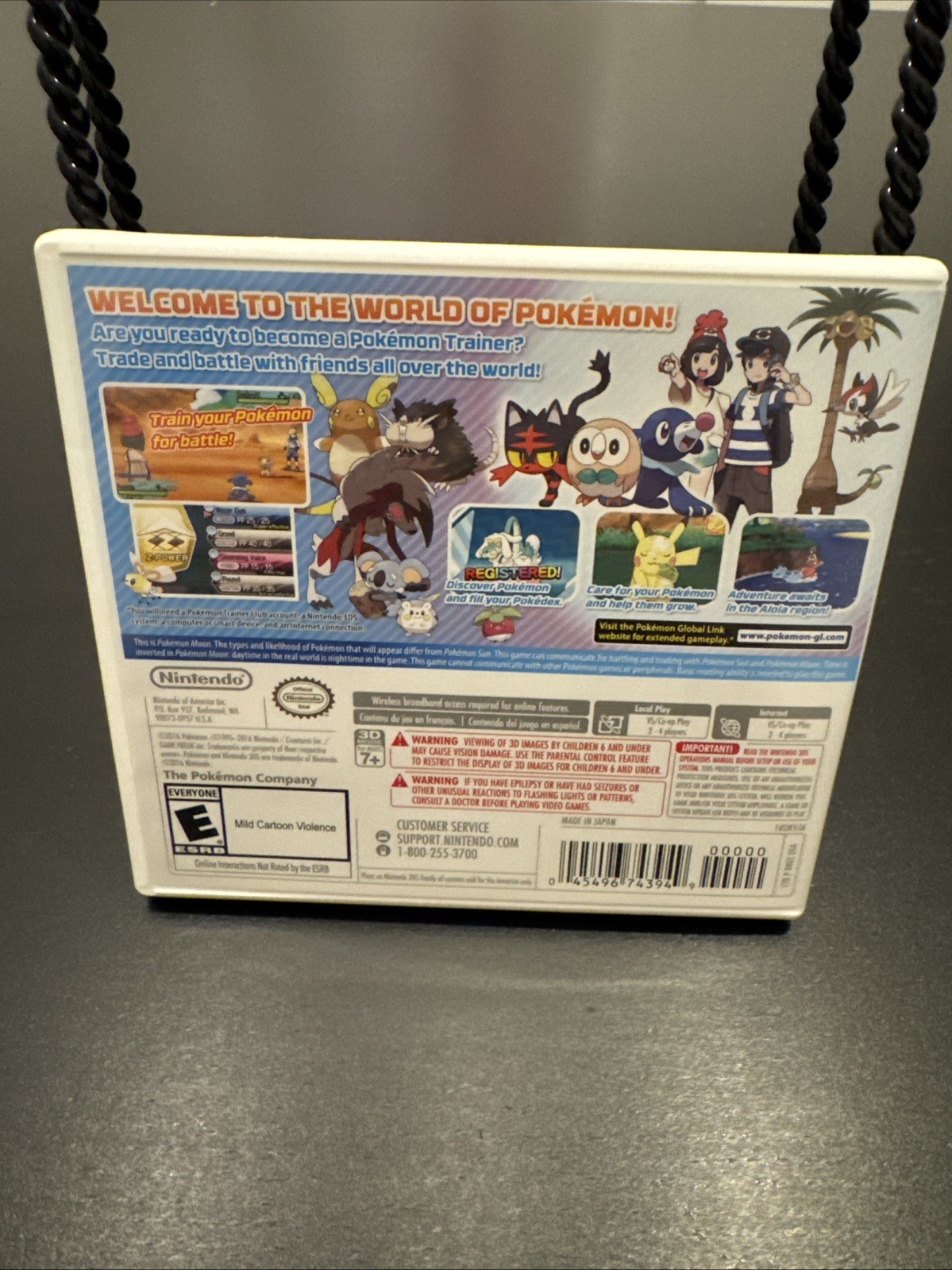 Pokémon Moon Version Nintendo 3DS Game And Case Tested Authentic
