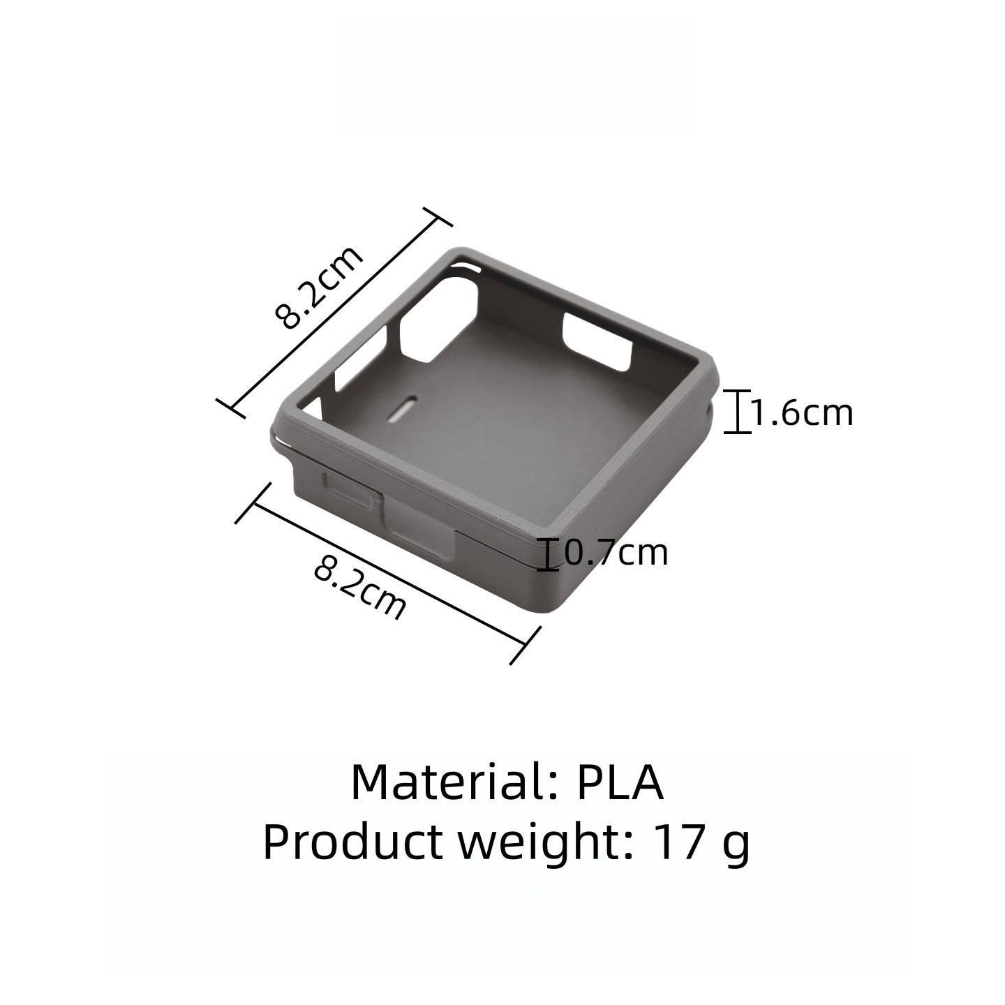 For ANBERNIC RG Rotate Gaming Console PLA Protective Case Dust proof Accessory