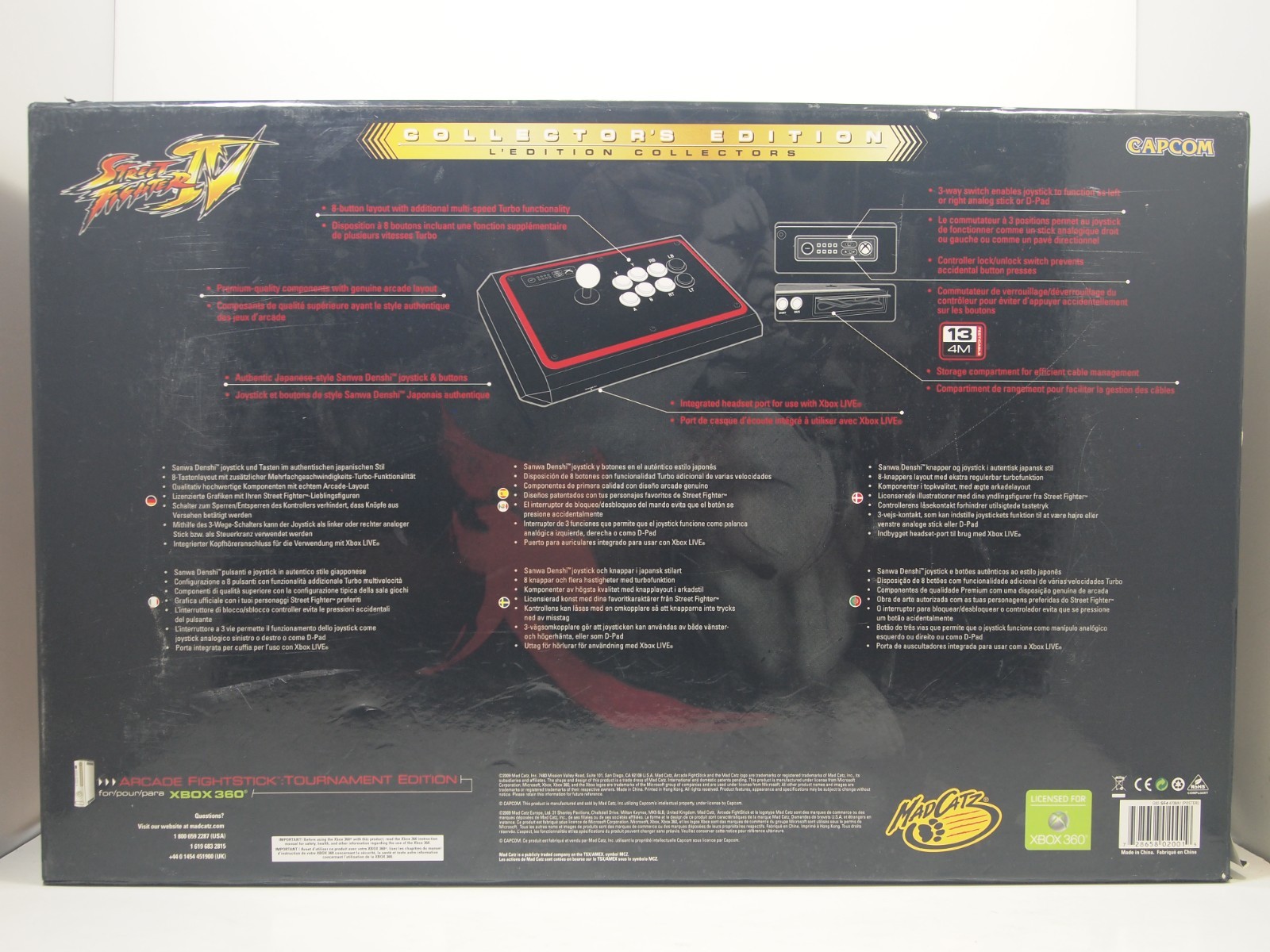 Mad Catz Street Fighter IV Arcade Fightstick Tournament Edition Round 2 Xbox 360