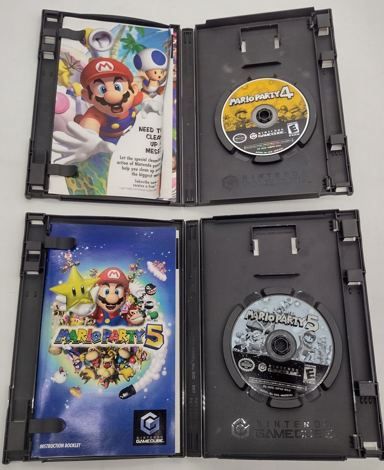 Mario Party 4 And 5 Lot (Nintendo Gamecube) Complete Manuals Inserts Included