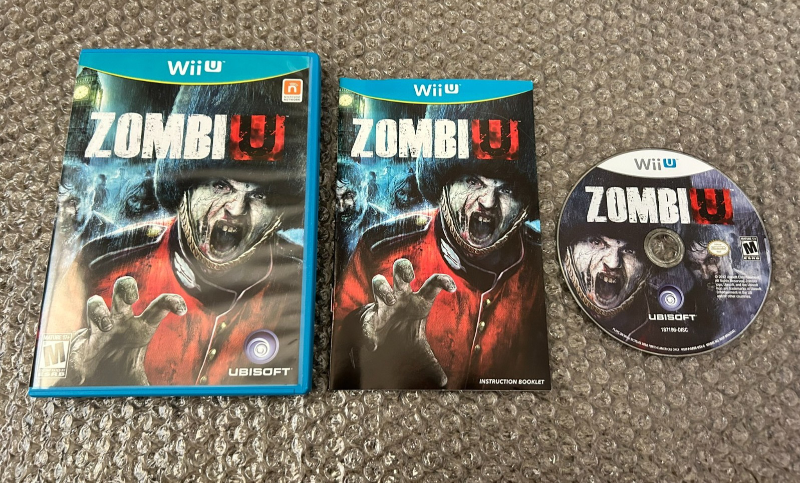 ZombiU Nintendo Wii U COMPLETE Game+Case+Manual
