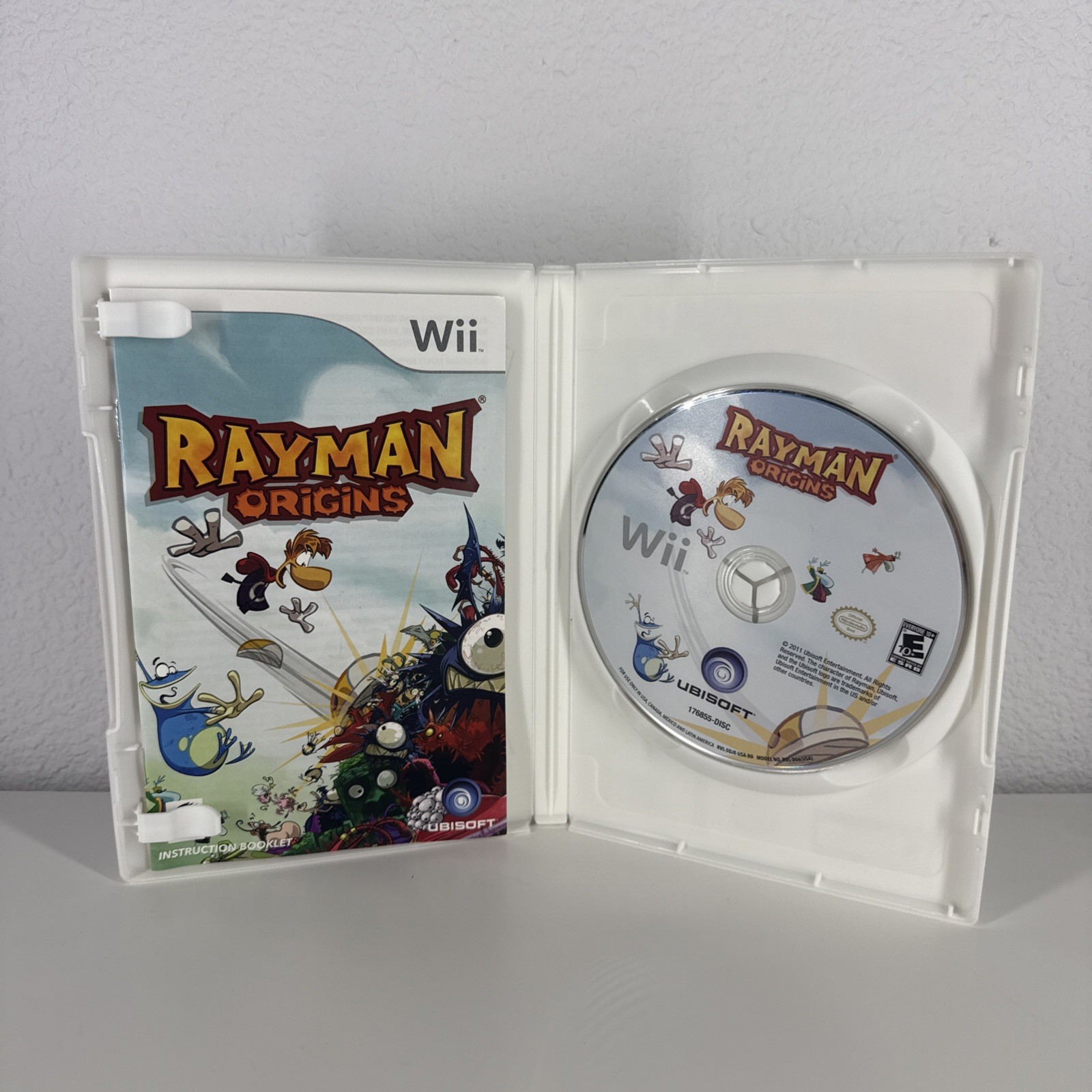 Rayman Origins Nintendo Wii 2011 Game Complete W/ Manual Disk Tested Clean