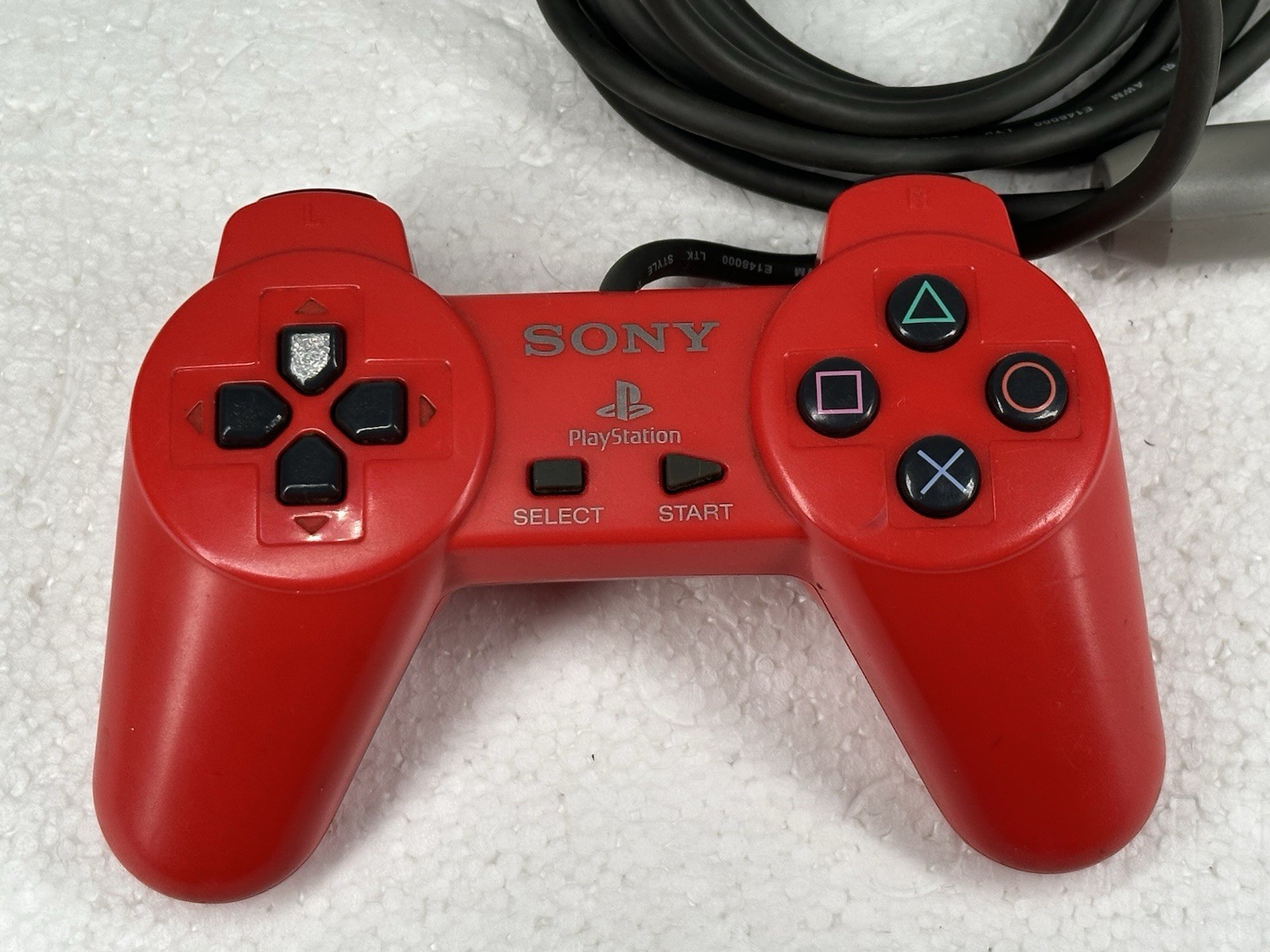 Official Sony PS1 Red Controller OEM SCPH-1080