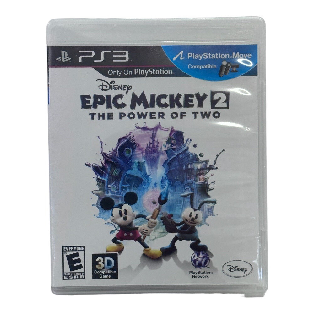 Disney Epic Mickey 2 The Power of Two game Playstation 3 PS3 2012 Rated E