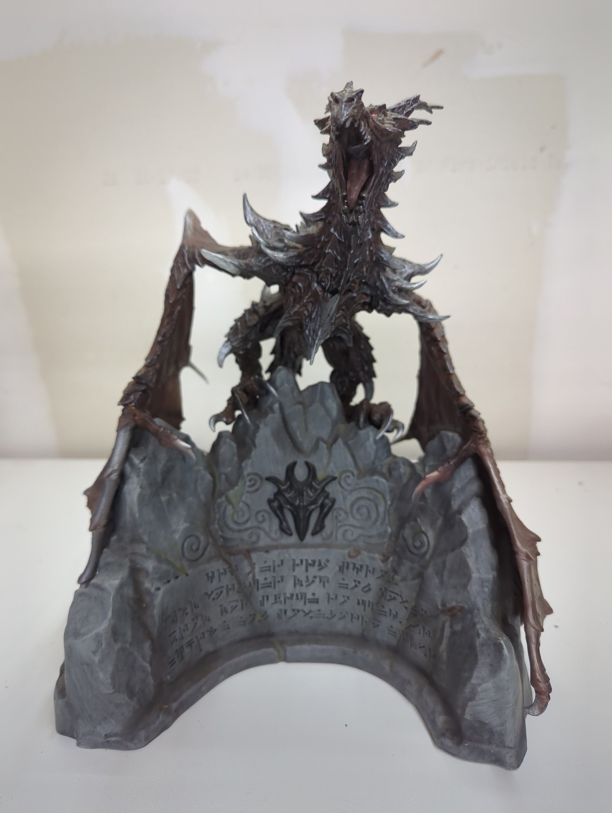 Skyrim Alduin Dragon Statue & Base Bethesda 2011 Limited Collector’s Edition