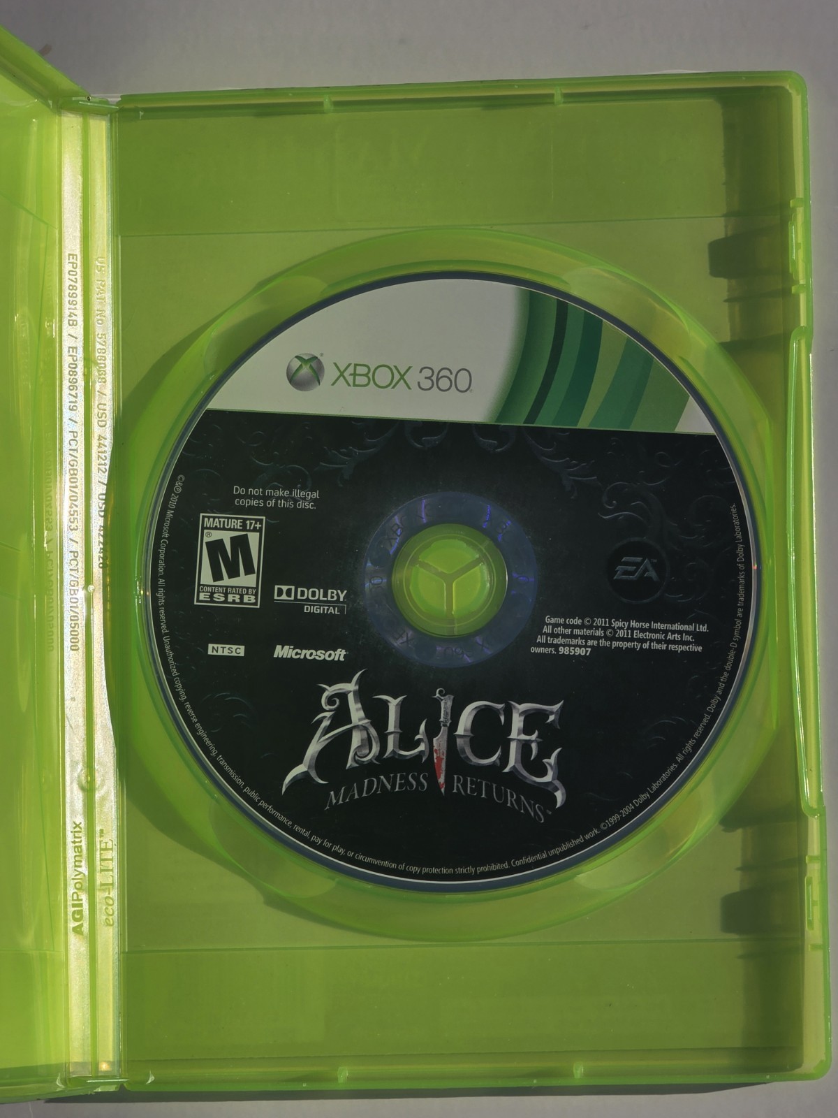 Alice the Madness Returns – Microsoft Xbox 360