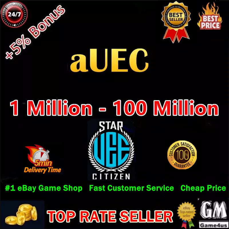 Star Citizen aUEC🔥5-50 Million + 5% Bonus🎁Ver 4.8.2 Live UEC✔️Virtual Item