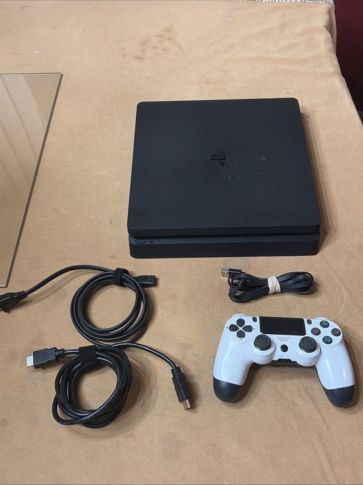 PlayStation 4 Slim PS4 1TB Black Console CUH-2215B v11.02 w/Cords & Controller