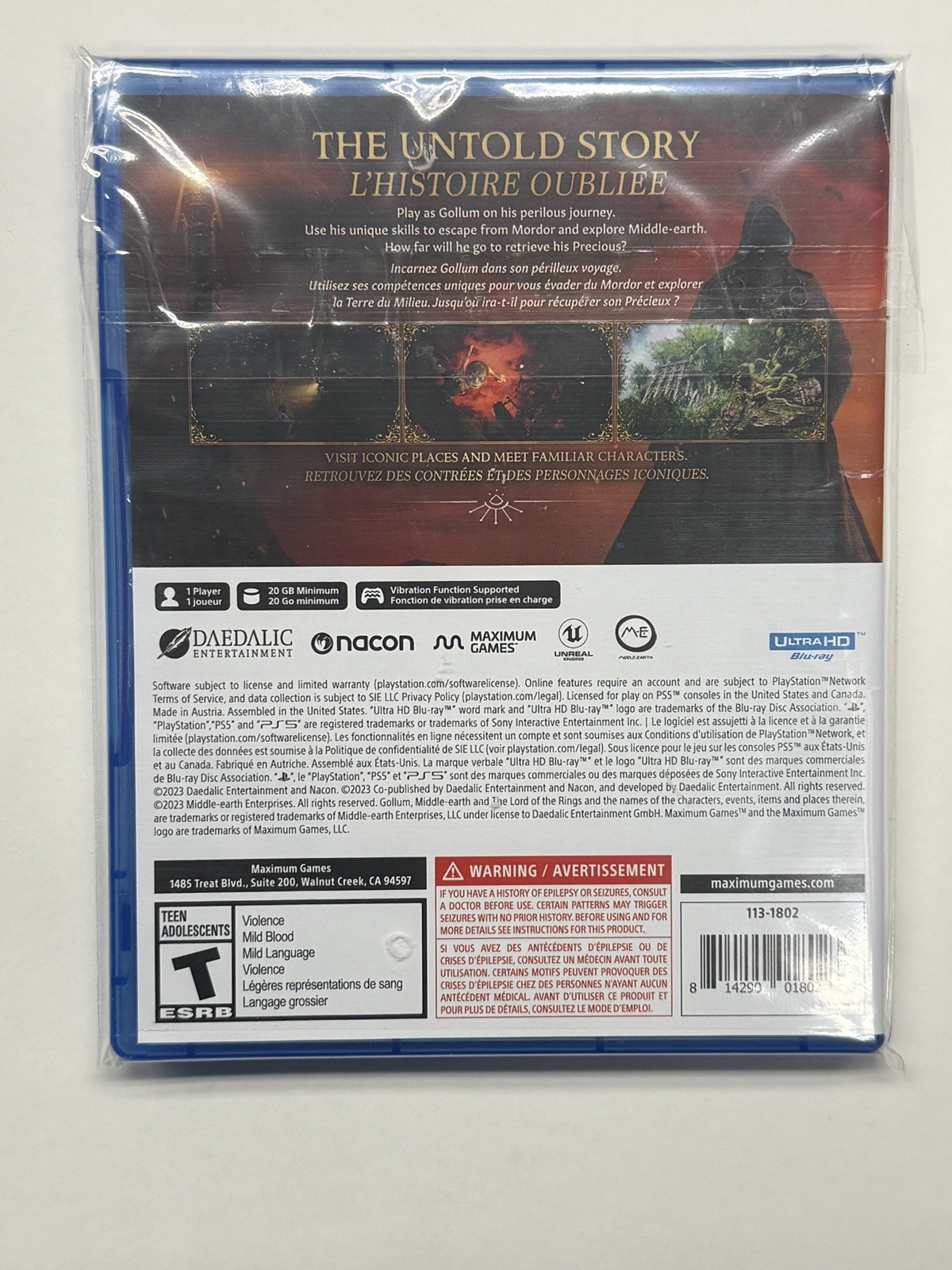 Gollum (PlayStation 5) NEW-SEALED PS5