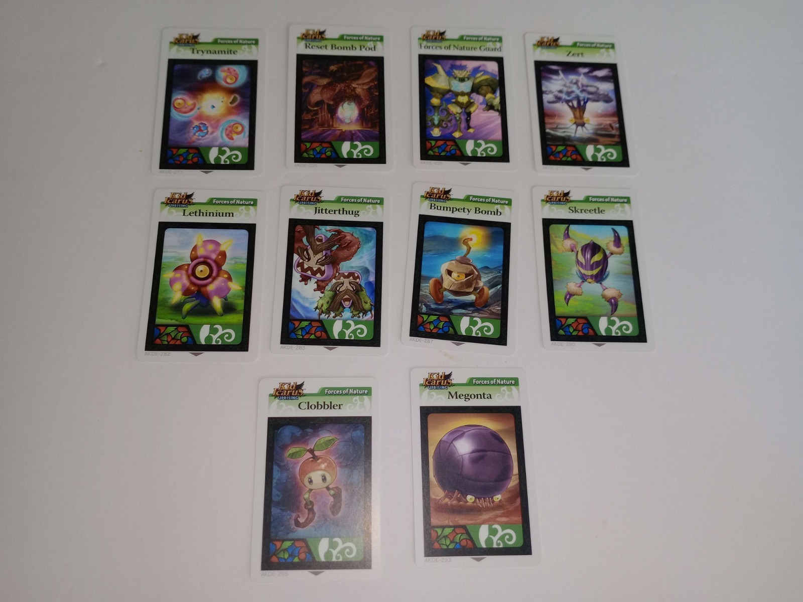 Nintendo 3DS Kid Icarus Uprising AR Cards Lot 25 Count Excellent Condition