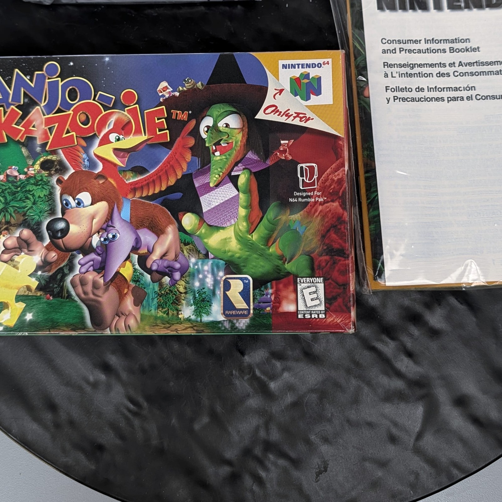 Banjo-Kazooie Nintendo 64 N64 CIB Box+Manual+Cart Authentic Tested Game ð®