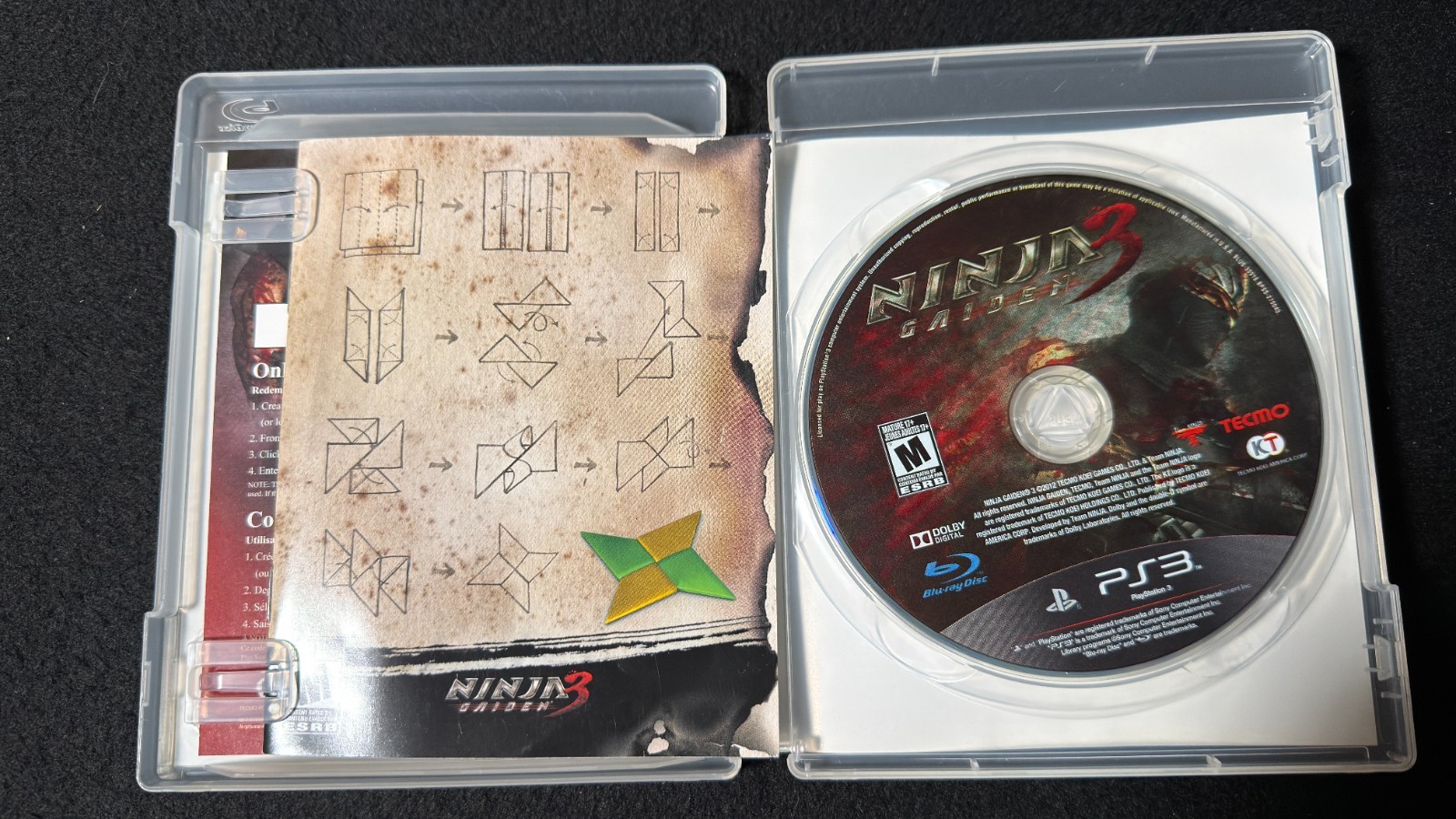 Ninja Gaiden 3 & Yaiba Z CIB w/Comic – PlayStation 3 – Great Condition *Tested*