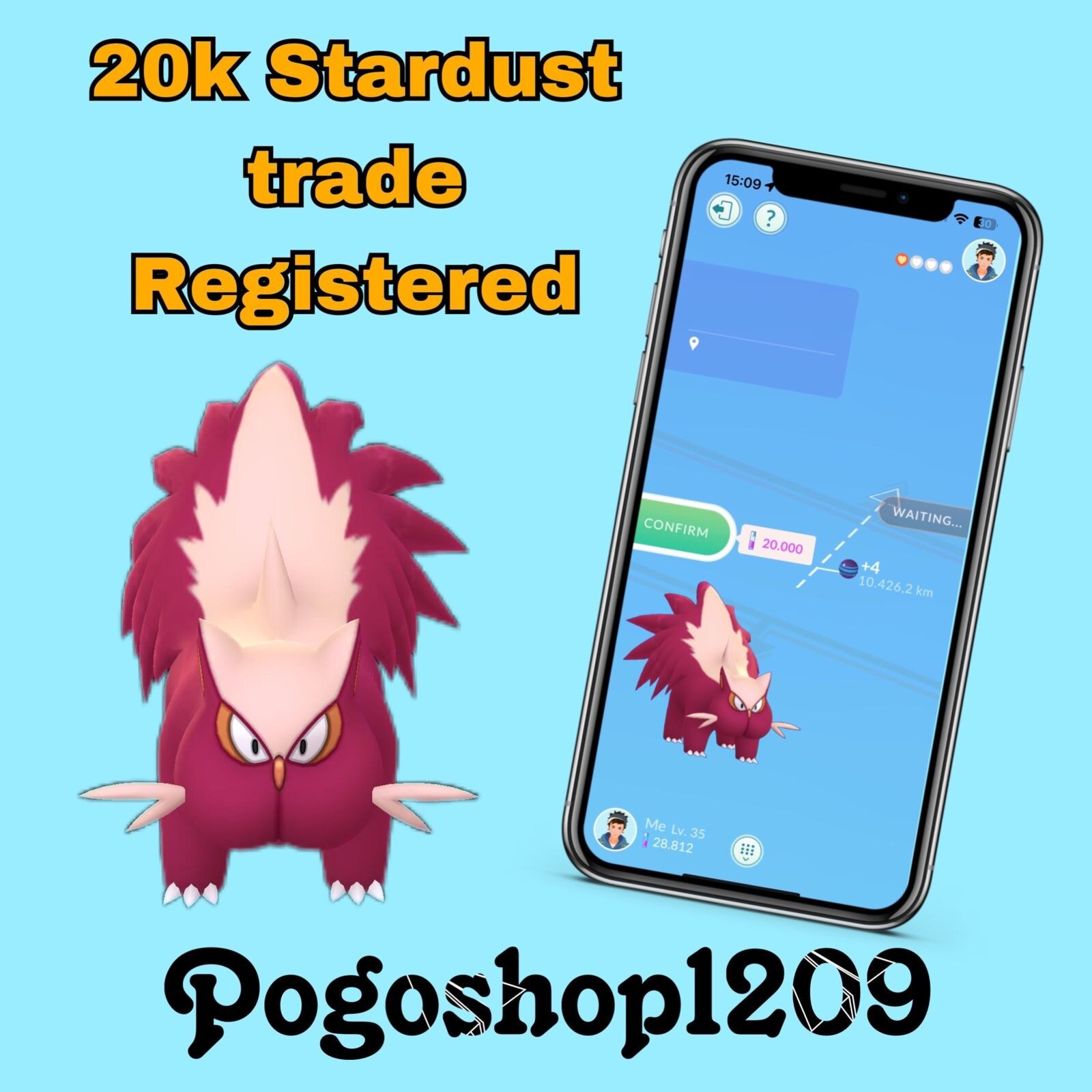 Pokémon Go | Shiny Stunky – Trade 20k stardust