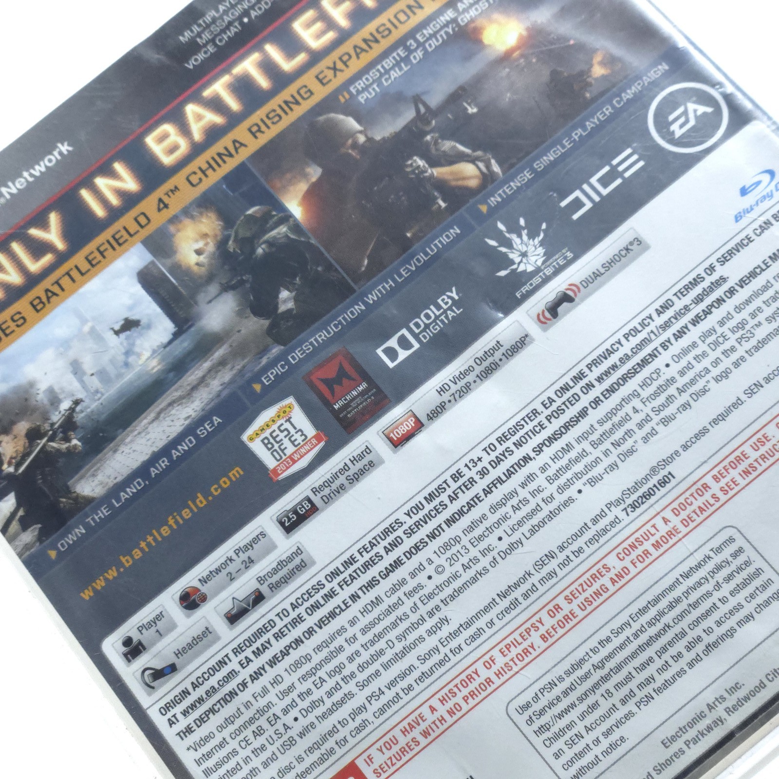 Battlefield 4 PS3 CIB W/ Manual – PlayStation 3