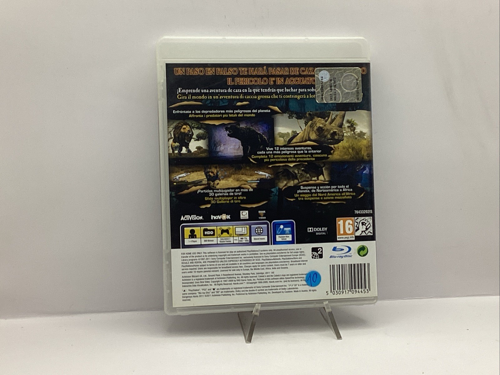 Dangerous Hunts 2011 Cables – PlayStation 3 Ps3 Complete