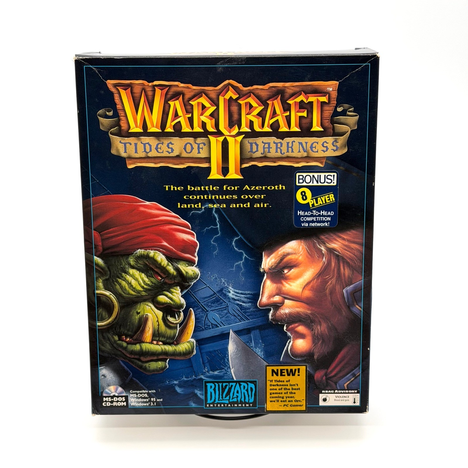 Warcraft II Tides of Darkness PC Big Box Vintage 1995 Blizzard Entertainment