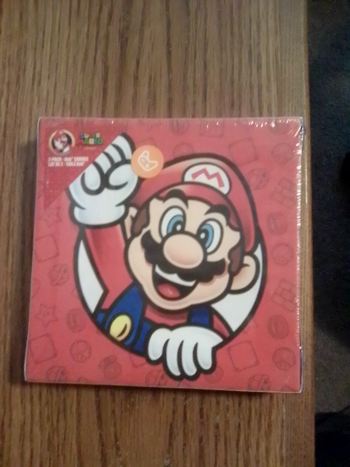 Nintendo Super Mario 2 Pack 6×6″ Canvas “Mario & Luigi” Brand New