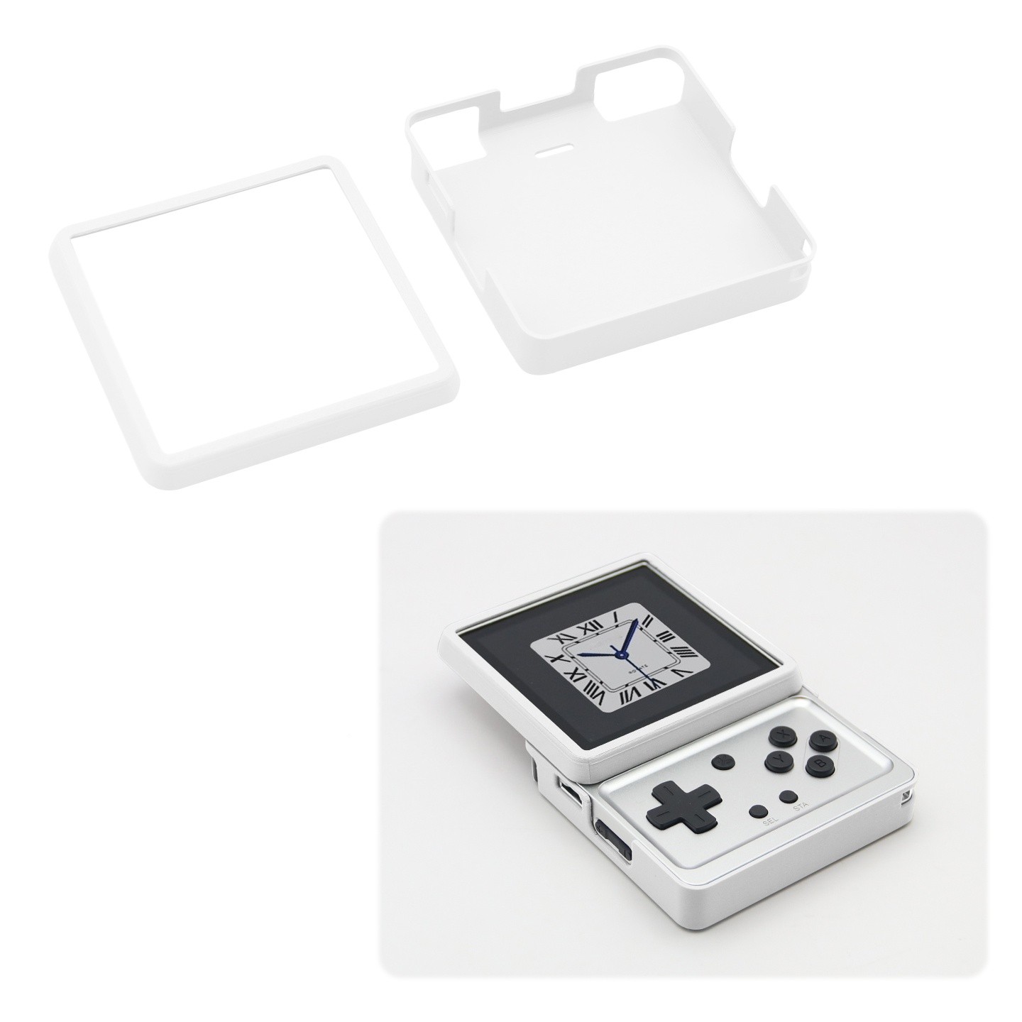 For ANBERNIC RG Rotate Gaming Console PLA Protective Case Dust proof Accessory