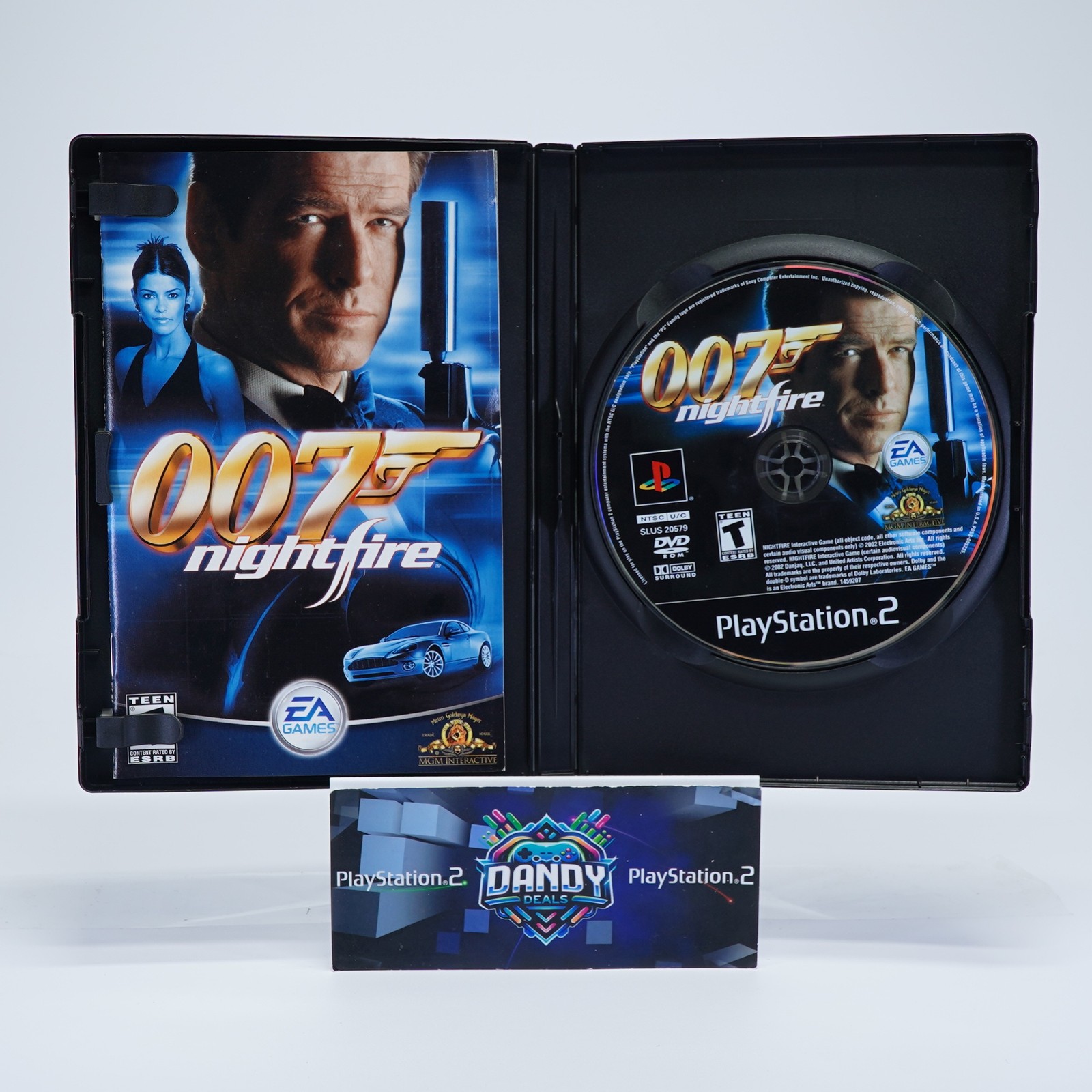 007 Nightfire PS2 Black Label – CIB W/ Manual – PlayStation 2