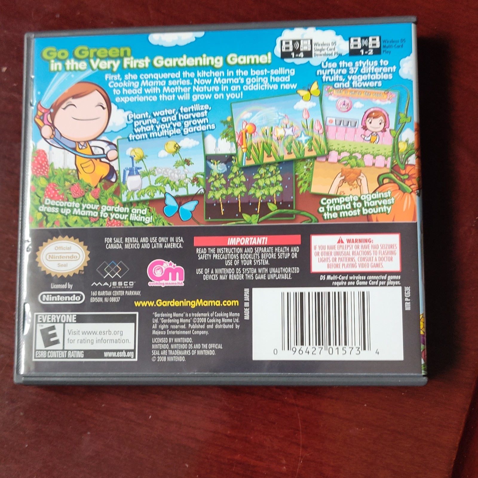 Majesco Gardening Mama Nintendo DS NTSC-U/C E 2009 Simulation Manual