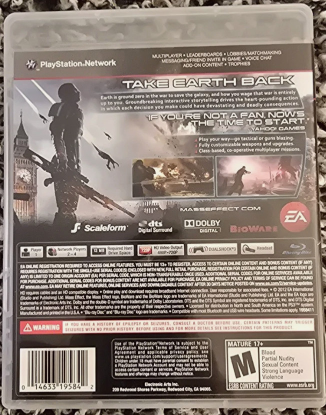 PS3 7 Game Lot inFamous Mass Effect 3 Watch Dogs Dishonored Tomb Raider MK vs DC