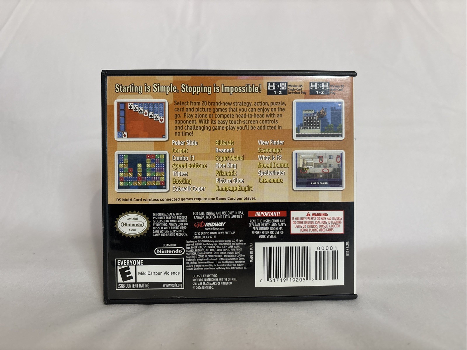TouchMaster 2 (Nintendo DS, 2008) Complete in box