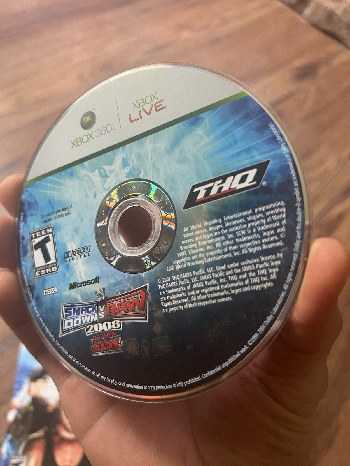 WWE SmackDown vs. Raw 2008 Featuring ECW Microsoft Xbox 360 (2007)