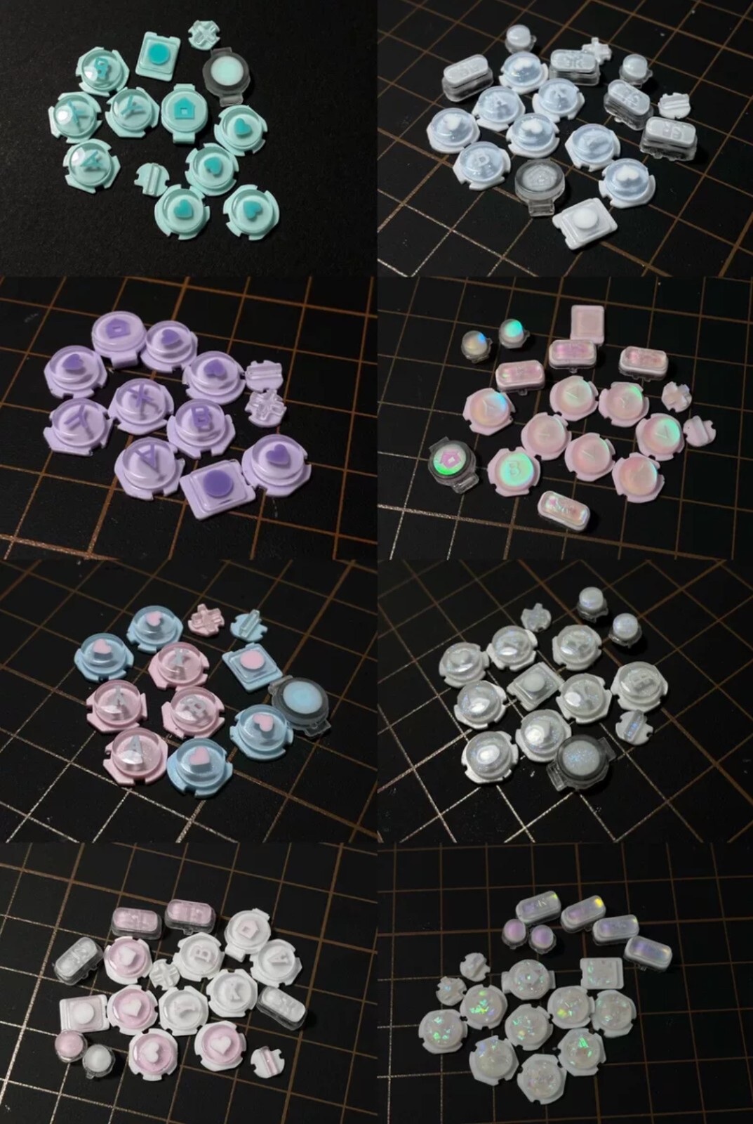 Cute custom switch replacement buttons set