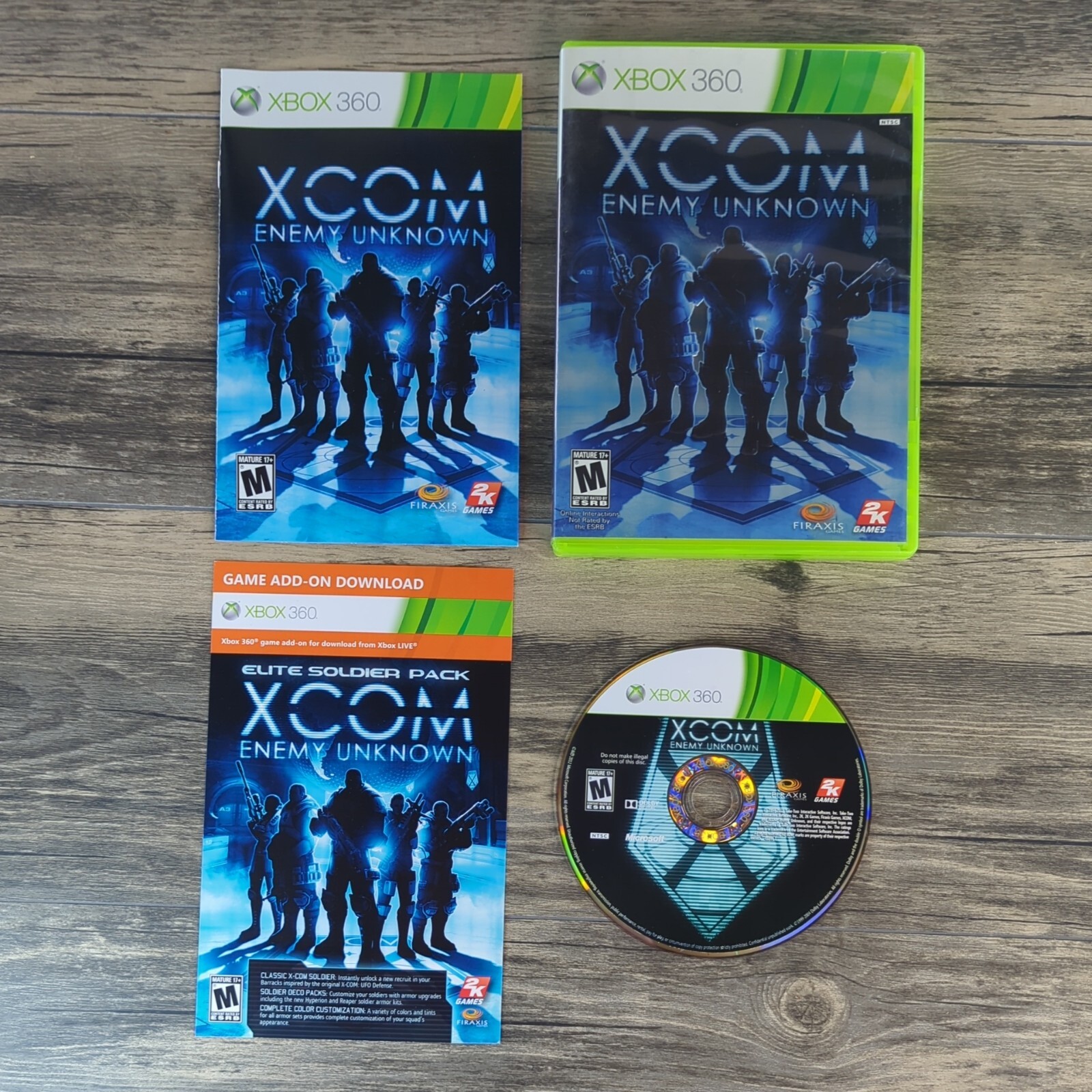 XCOM: Enemy Unknown Xbox 360 Microsoft Game Complete CIB Authentic Tested