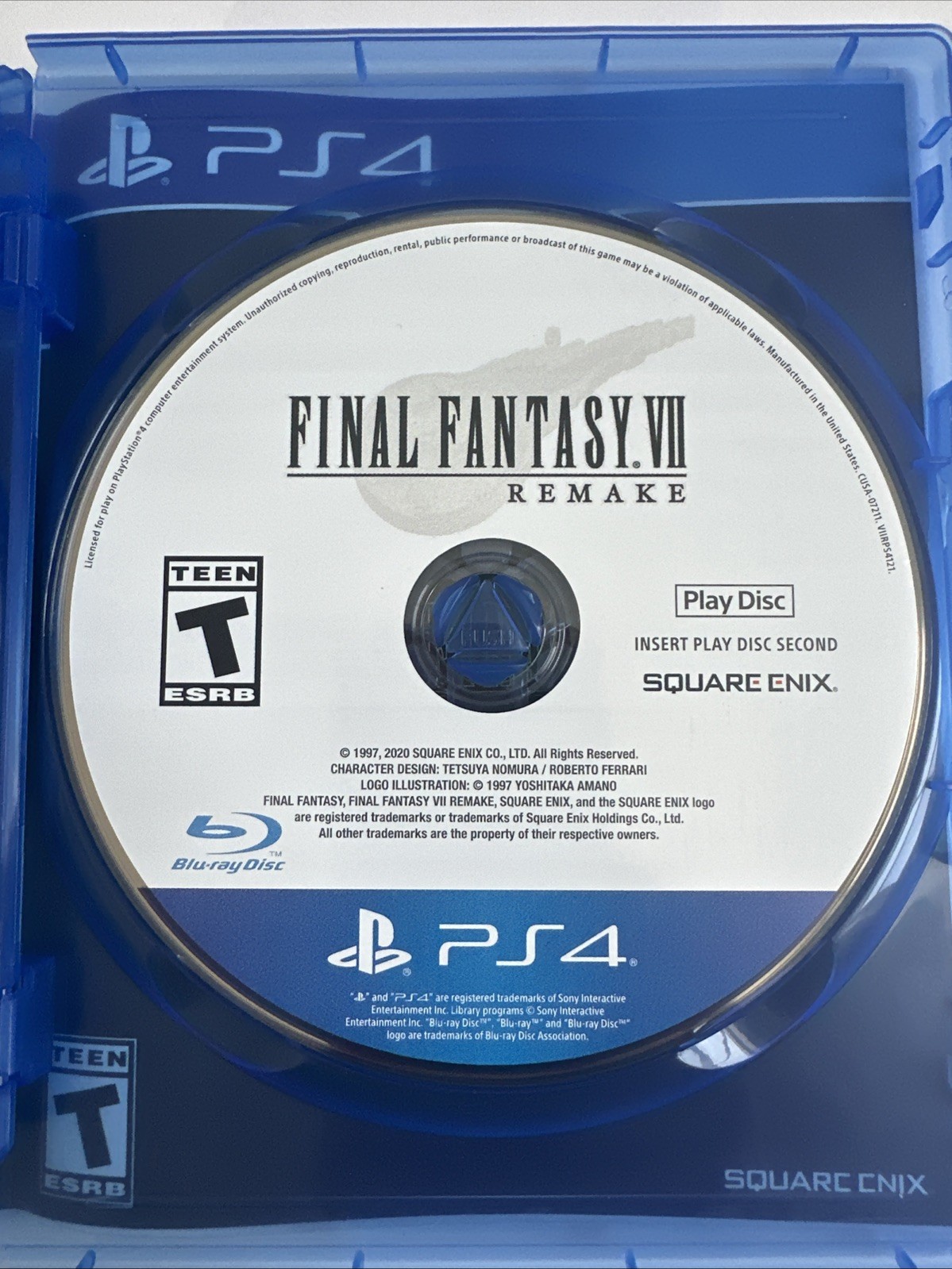 Final Fantasy VII Remake PS4 – Sony PlayStation 4 (Clean Discs, Complete CIB)