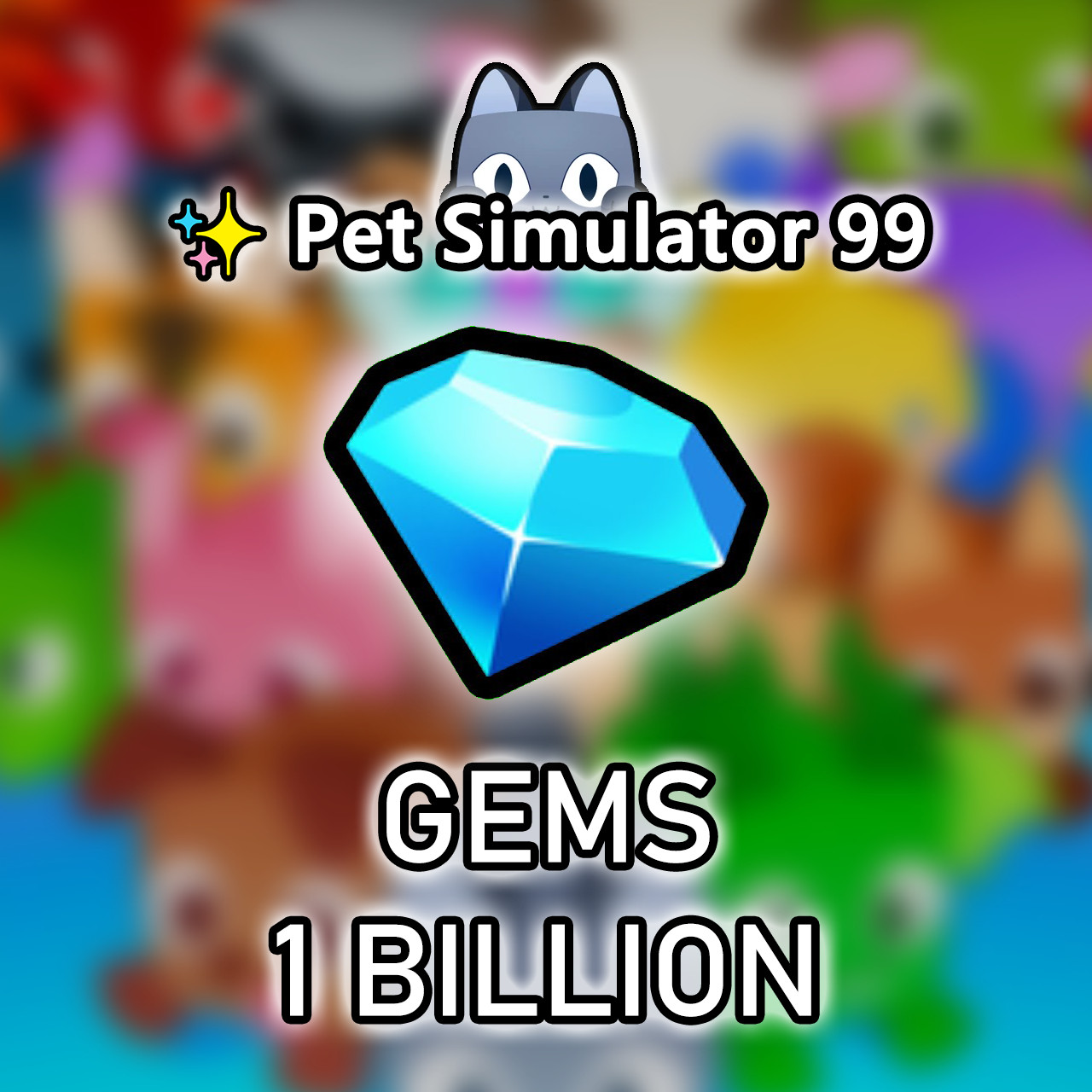 ✨Pet Sim 99✨1B-100B✨✨Gems✨PS99✨ PS99 Diamonds