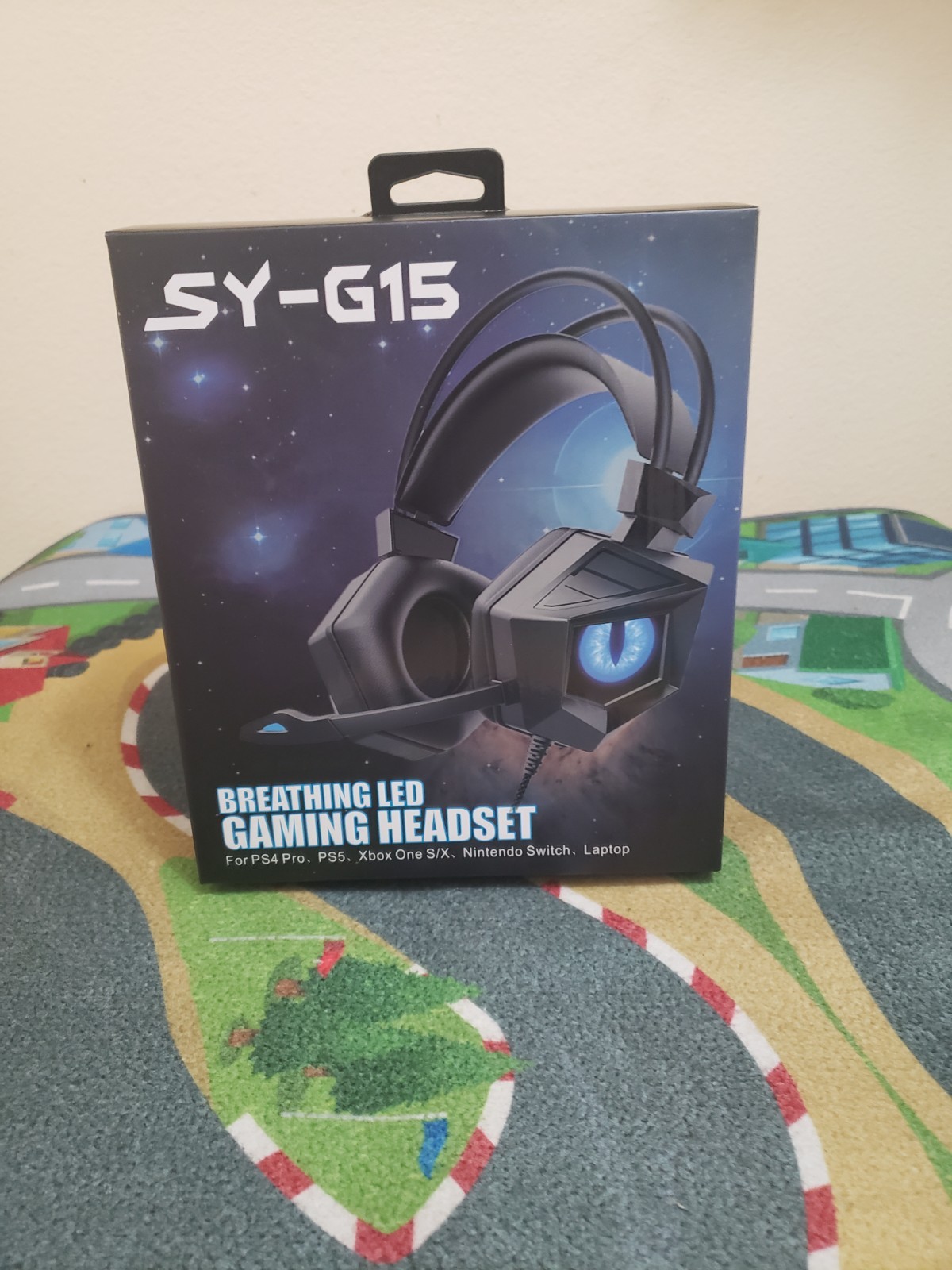 Soyto G15 3.5mm Over-Ear RGB Gaming Headset with 7.1 Surround Sound and Mic