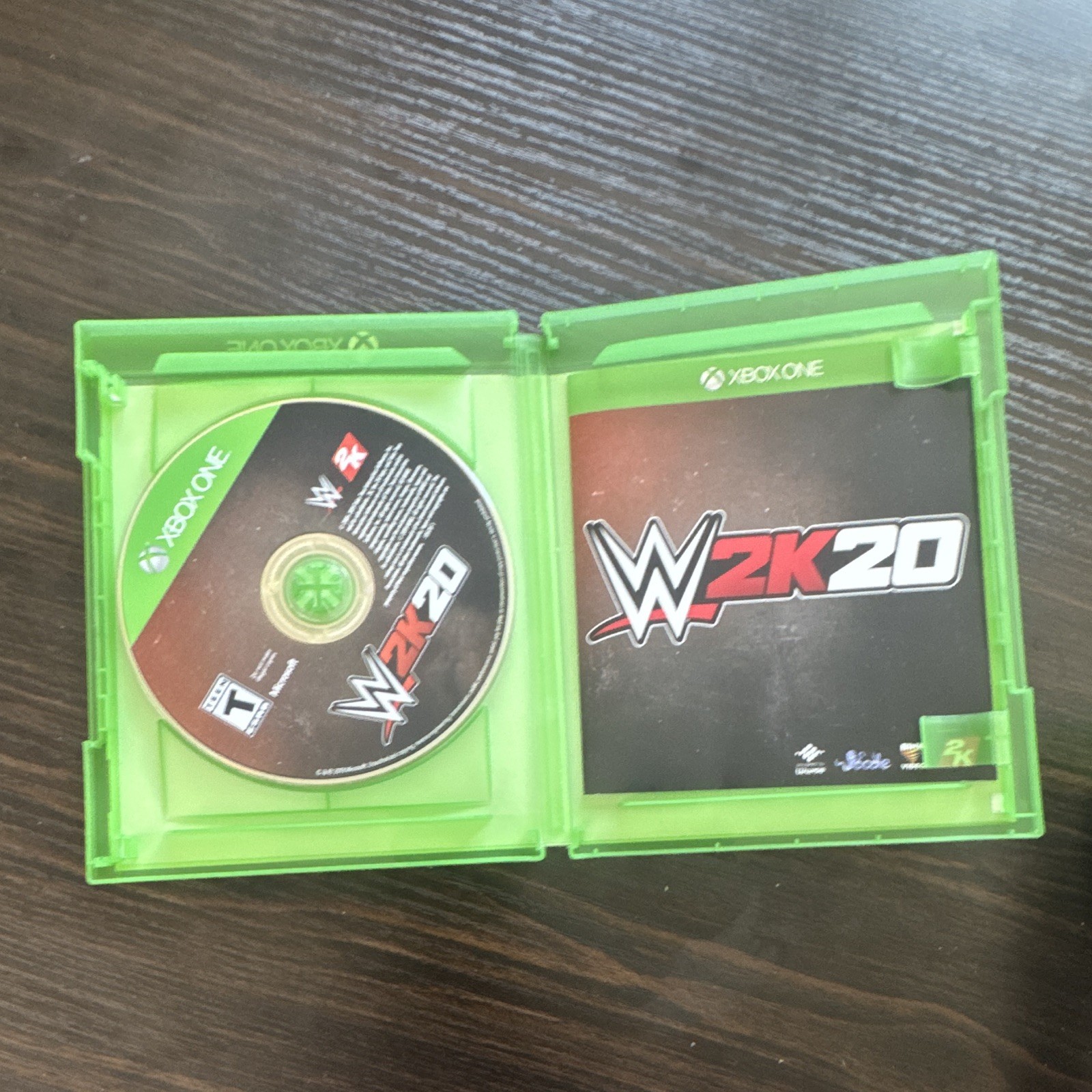 WWE 2K20 Xbox One Manual Included Multiplayer Co-op Online 2K 2019 T NTSC