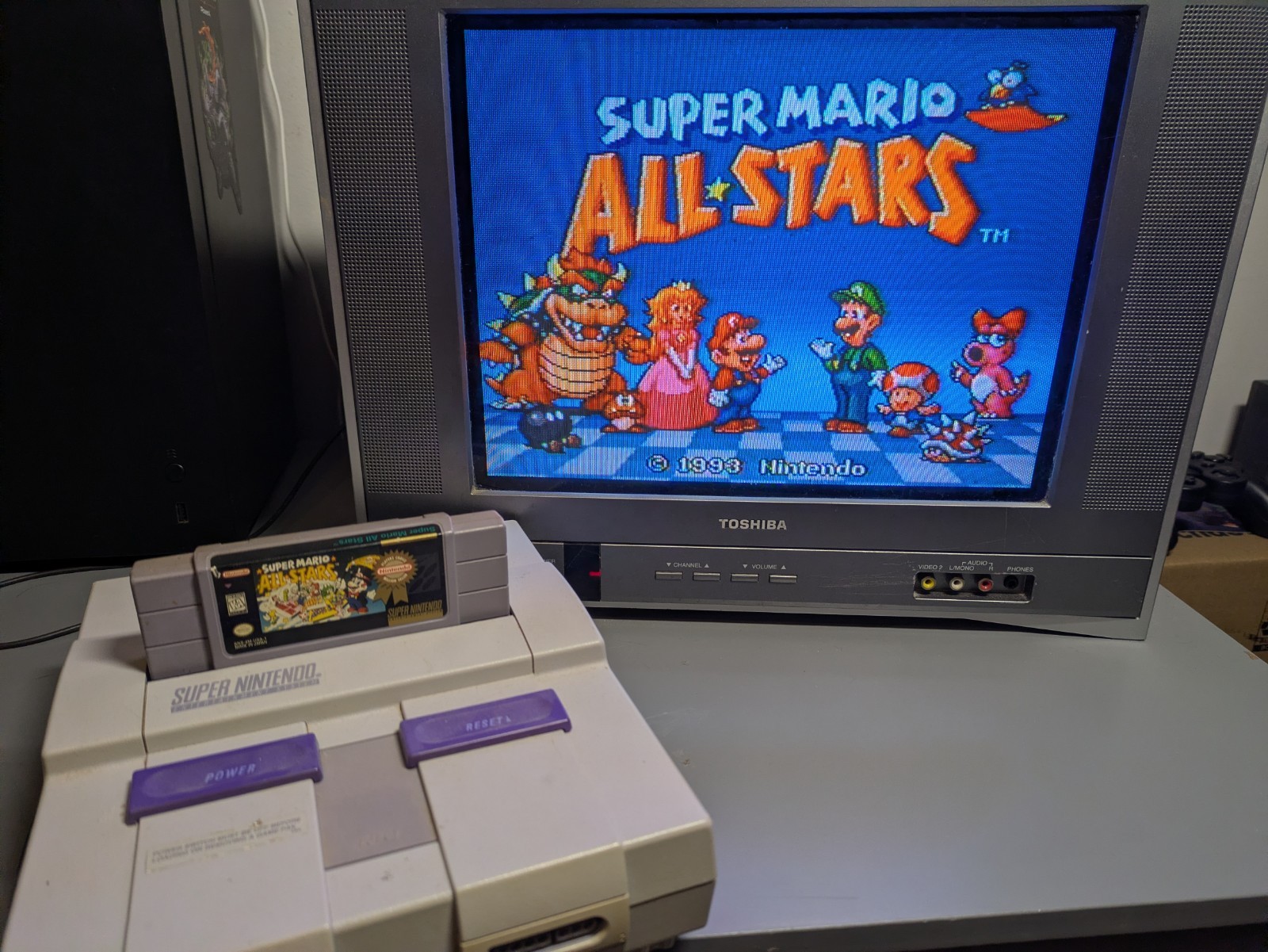 Super Mario All-Stars (Super Nintendo, SNES, 1993) Authentic Tested Working