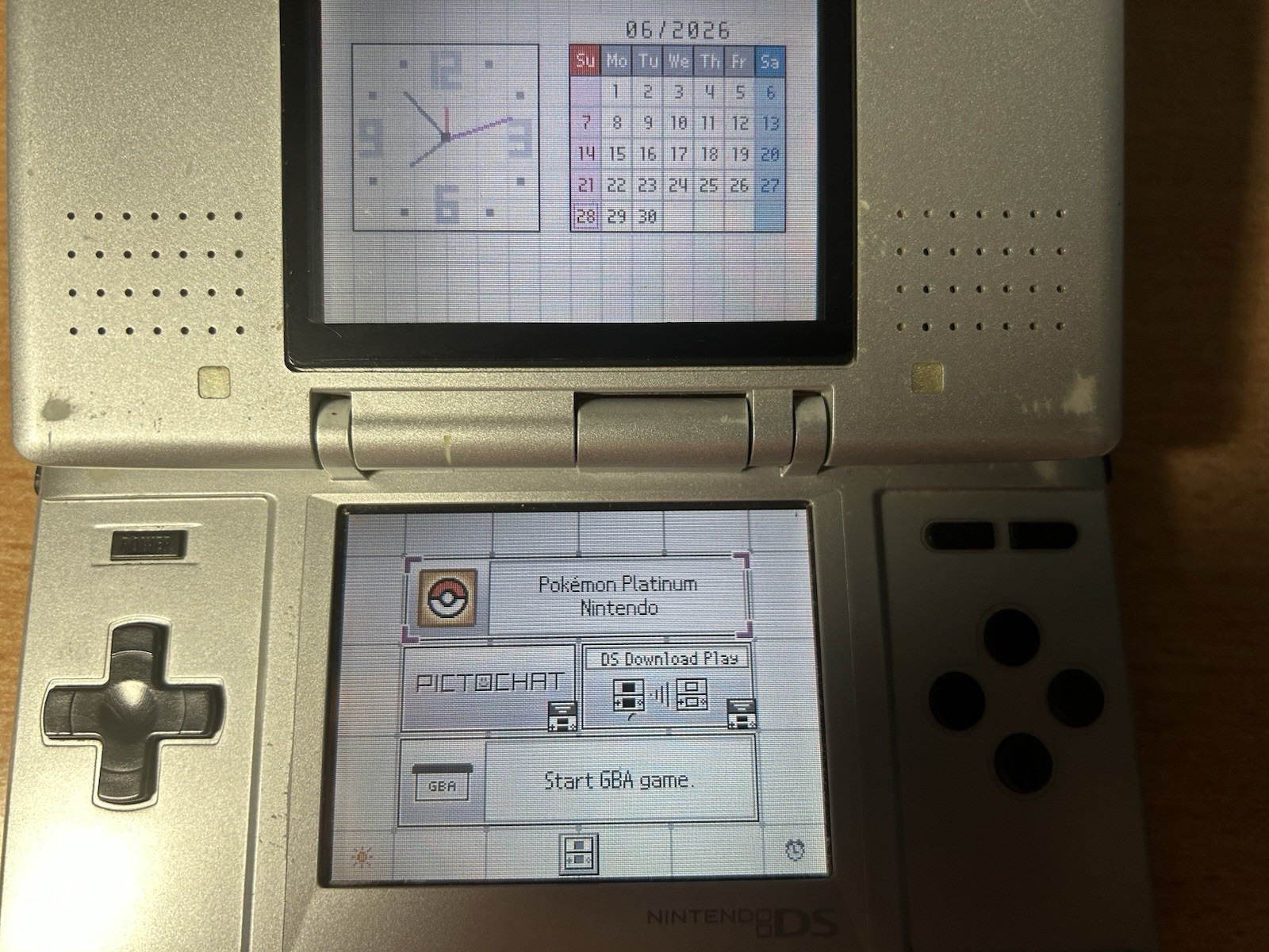 Original Nintendo DS Silver Console (Authentic and Working)