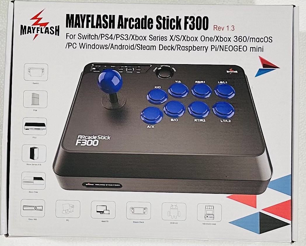 Mayflash F300 Arcade Fight Stick for Switch, Xbox Series X/S,PS4,PS3,Xbox One,PC