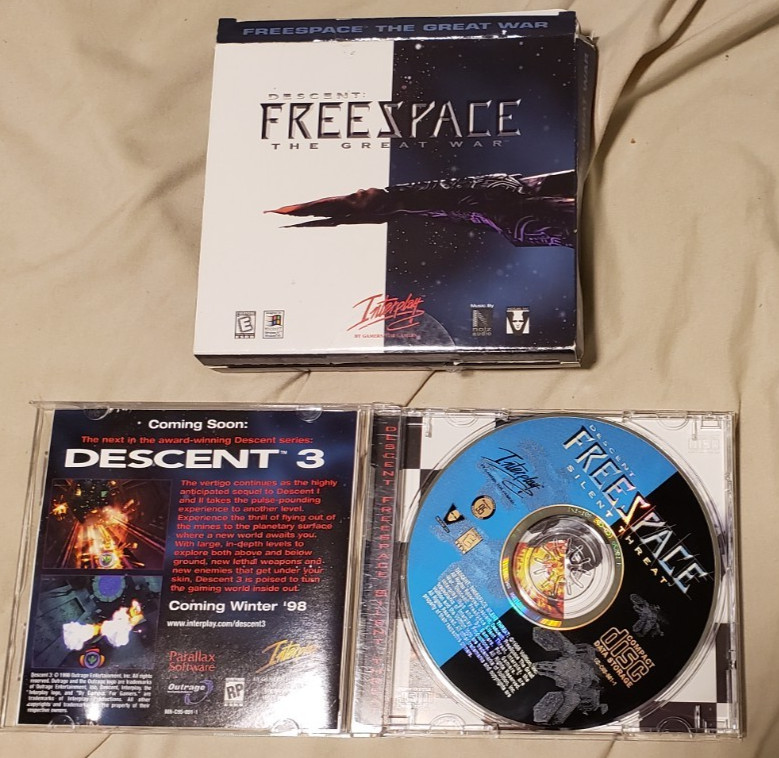 Descent: Freespace: Silent Threat Expansion Pack and jewel case, PC