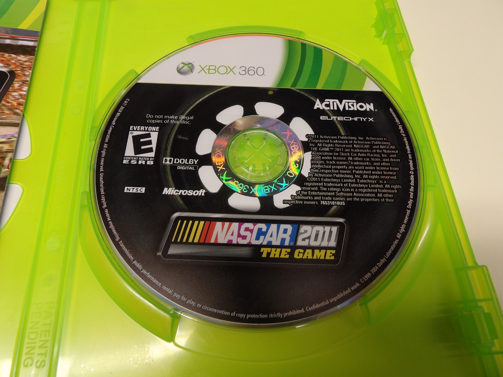 Nascar 2011: The Game – Microsoft Xbox 360, with Instruction Manual