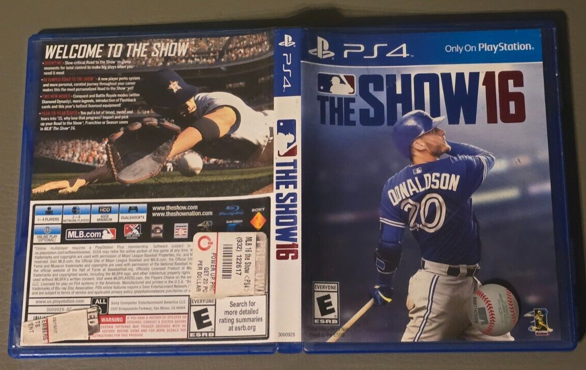 MLB The Show 16 PS4 Complete CIB Tested Sony PlayStation 4