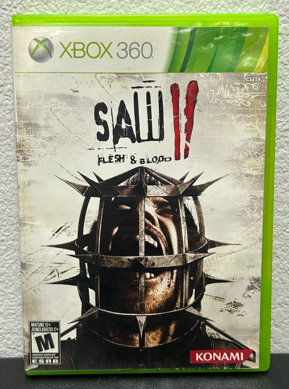 Saw II X-Box 360 Video Game with Case Cracked Ring
