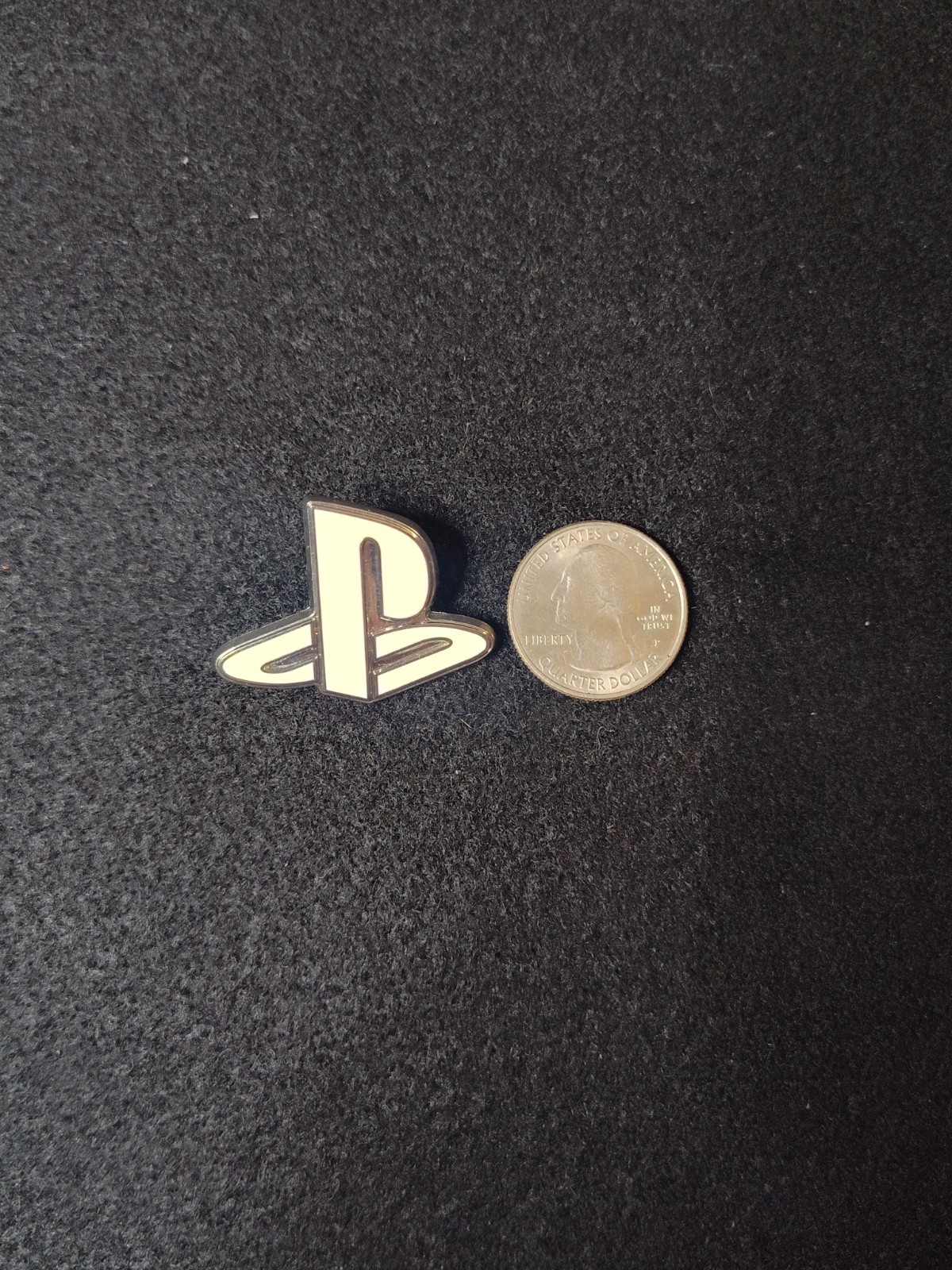 PlayStation Logo Promo Pin White And Silver